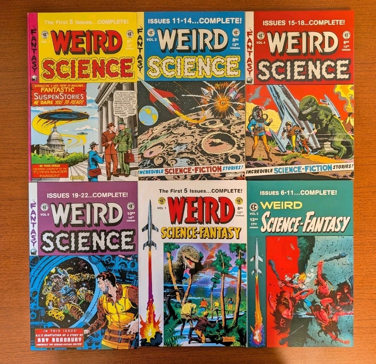 EC Annual Weird Science/Fantasy 6 Issues Russ Cochran Gemstone