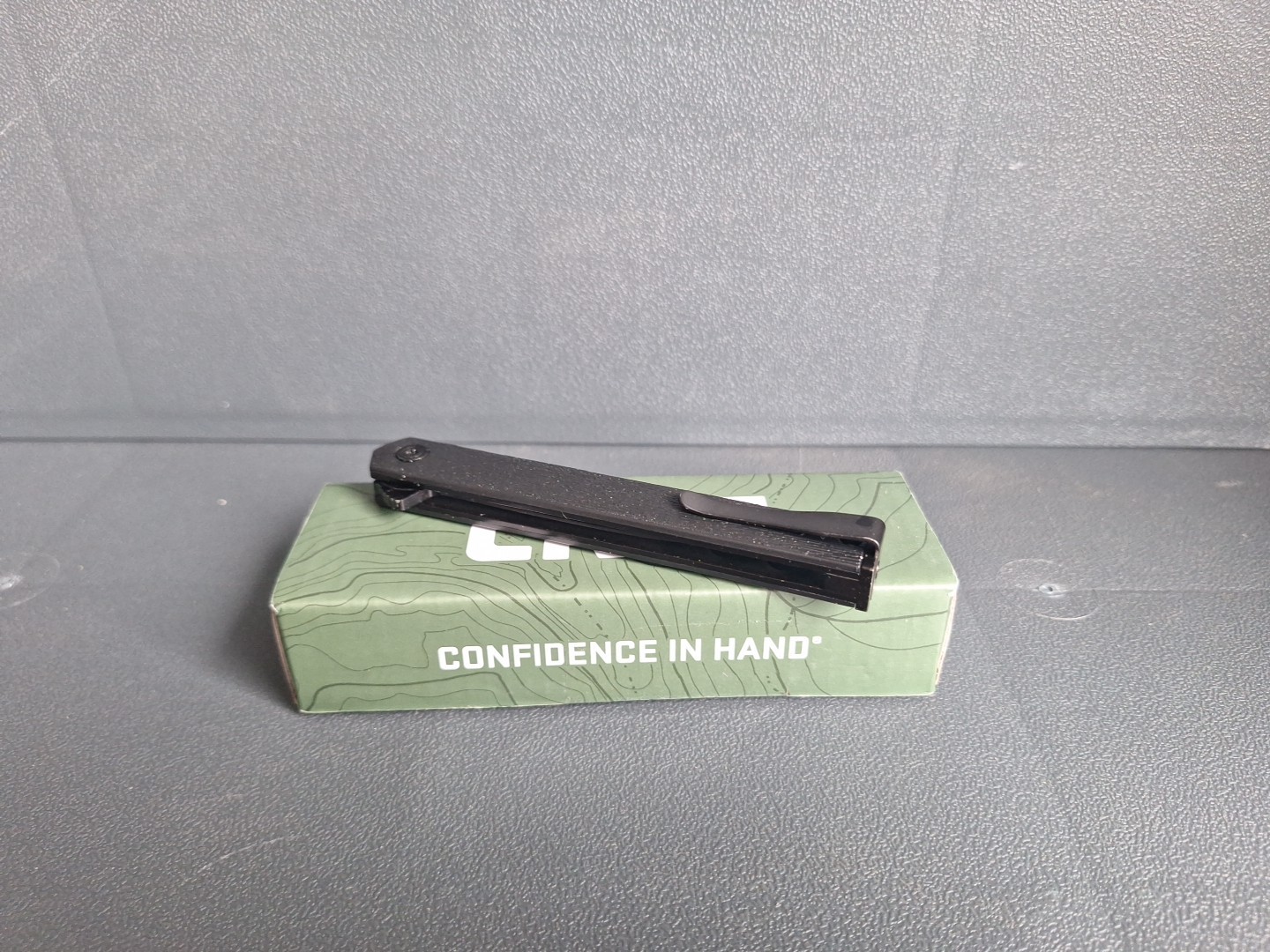CRKT CEO Flipper Folding Knife Black/AUS 8 Steel/Glass Reinforced Nylon Handle
