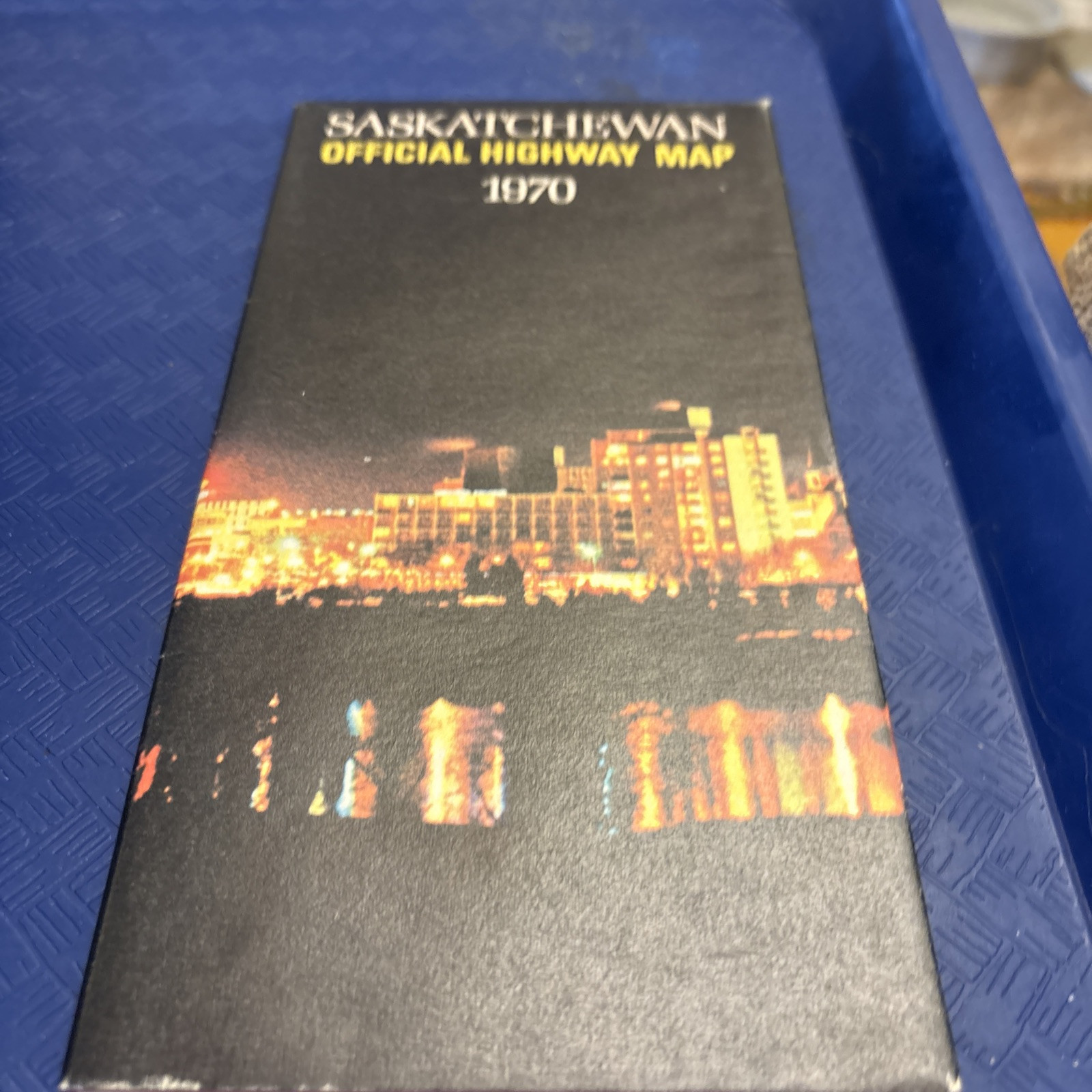 Vintage  map SASKATCHEWAN Official Highway Map 1970