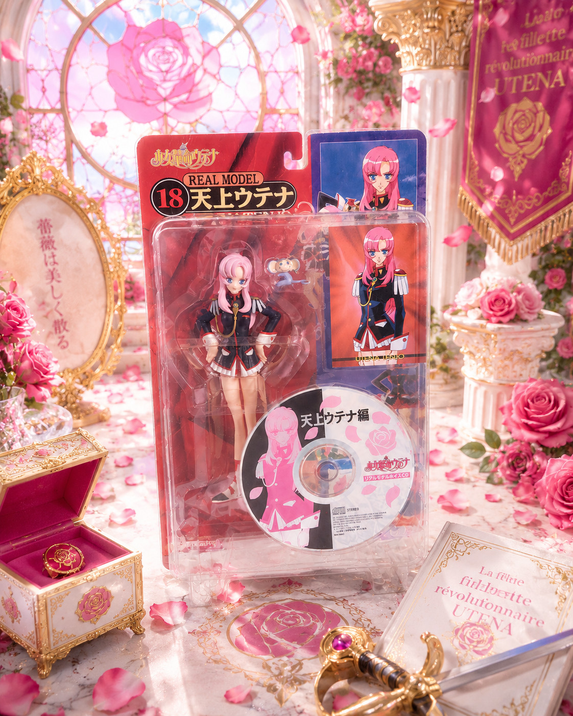 VINTAGE Revolutionary Girl Utena  REAL MODEL SEGA CD Figure SEALED