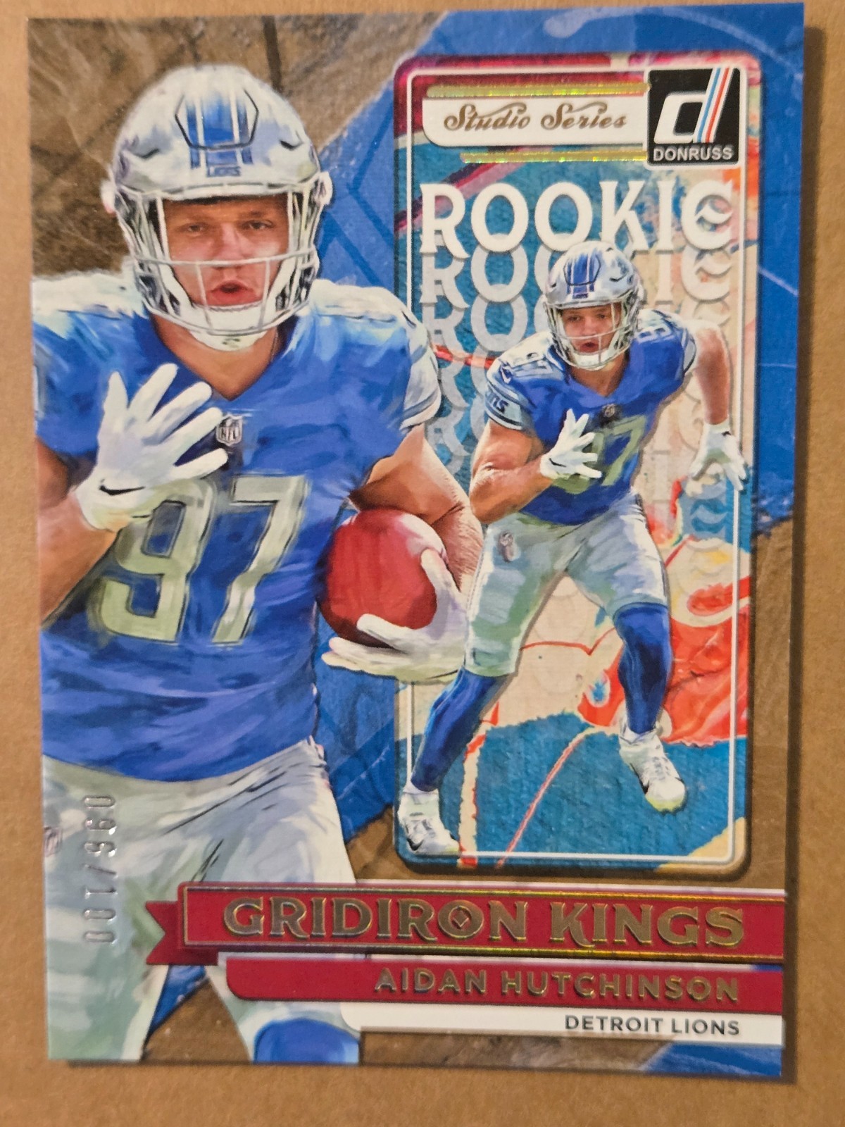 2022 Aidan Hutchinson Rookie Gridiron Kings FOIL #96/100
