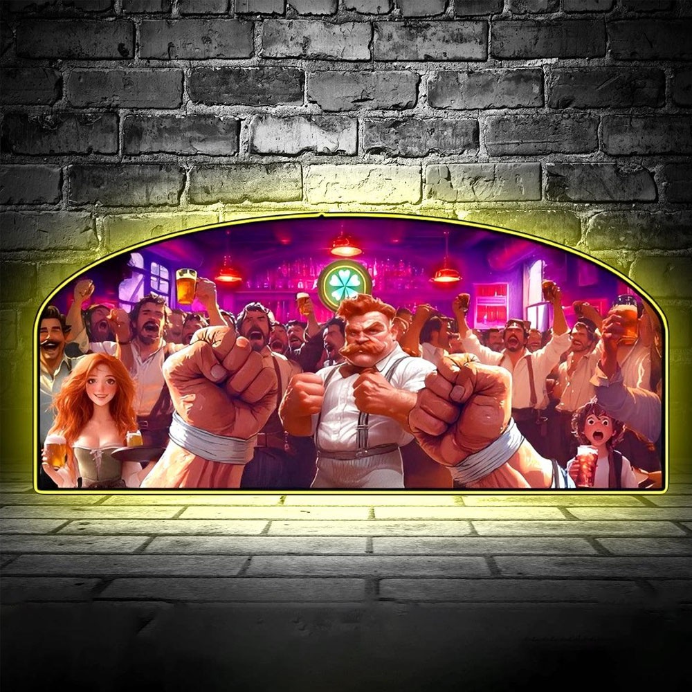 Champion Pub Pinball Topper 3D Printed LED Lightbox Arcade Game Decor--