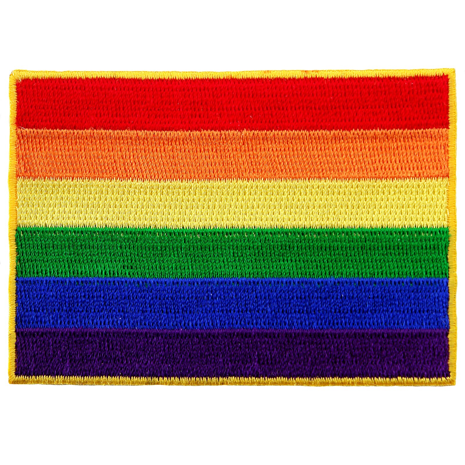 RAINBOW FLAG PATCH classic GAY RIGHTS LGBT LGBTQ+ PRIDE iron-on embroidered NEW RAINBOW FLAG PATCH classic GAY RIGHTS LGBT LGBTQ+ PRIDE iron-on embroidered NEW