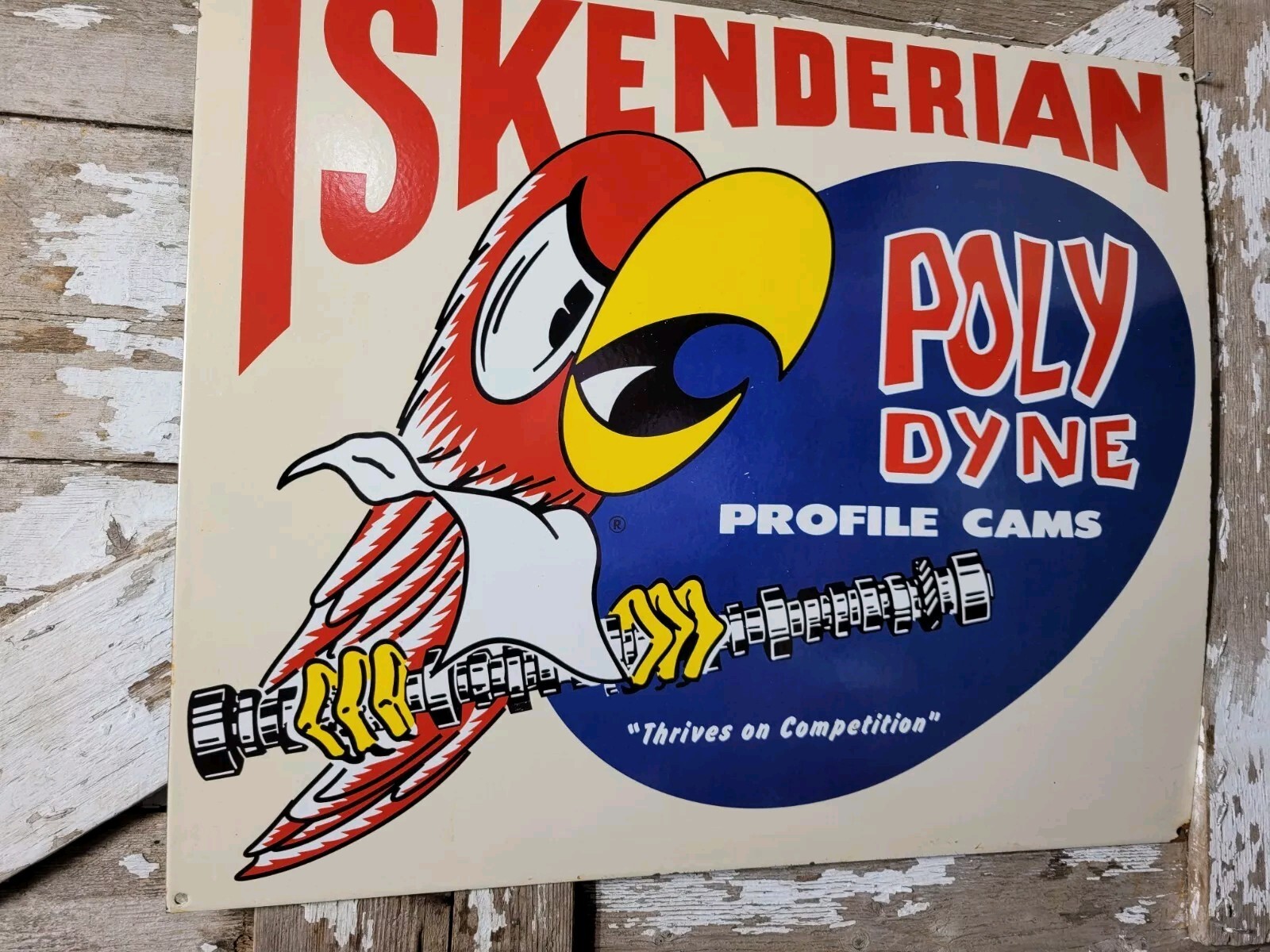 VINTAGE ISKENDERIAN PORCELAIN SIGN 30\