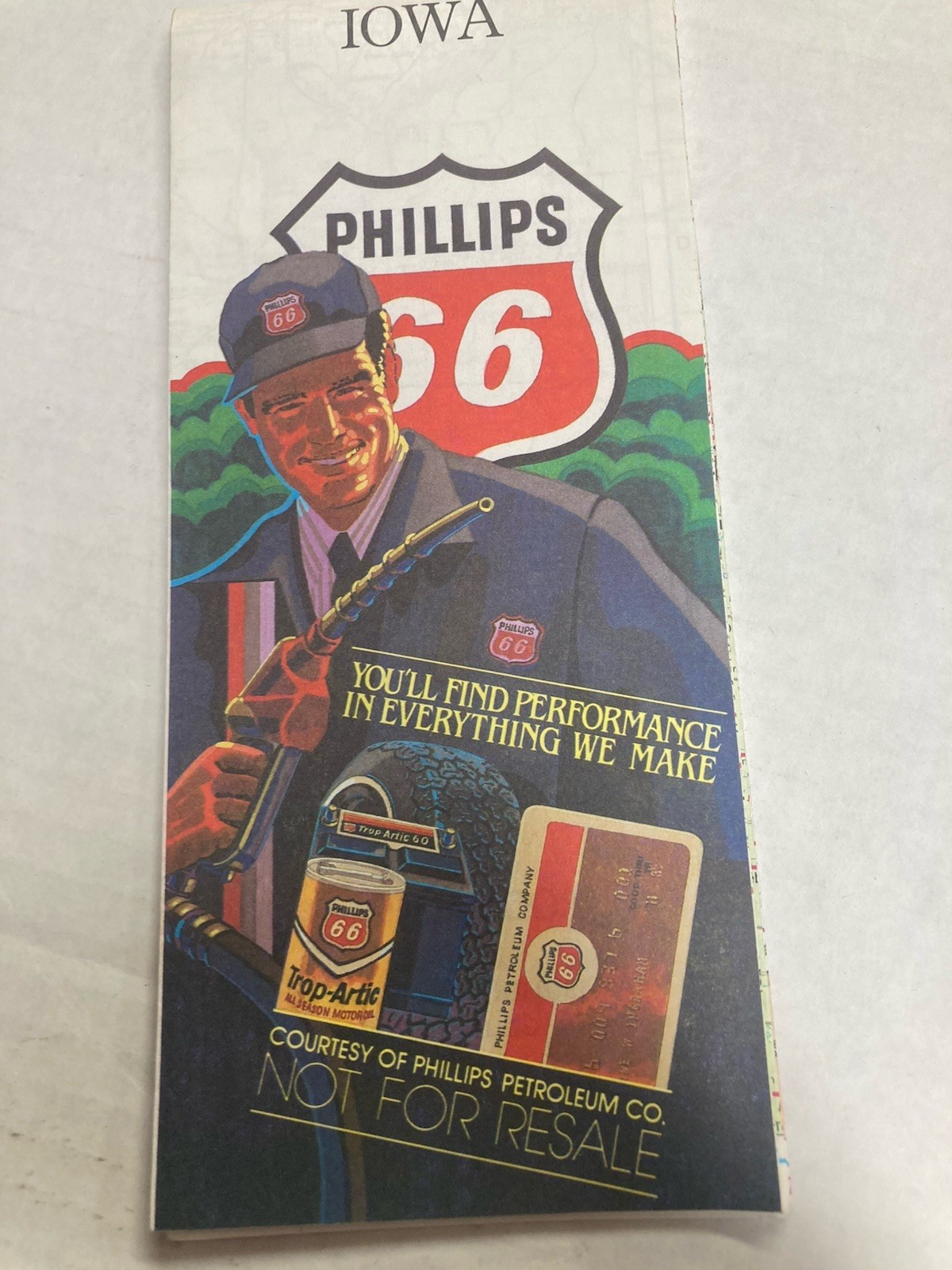 PHILLIP\'S 66 ROAD MAP IOWA Rare 1972 26\ PHILLIP\'S 66 ROAD MAP IOWA Rare 1972 26\