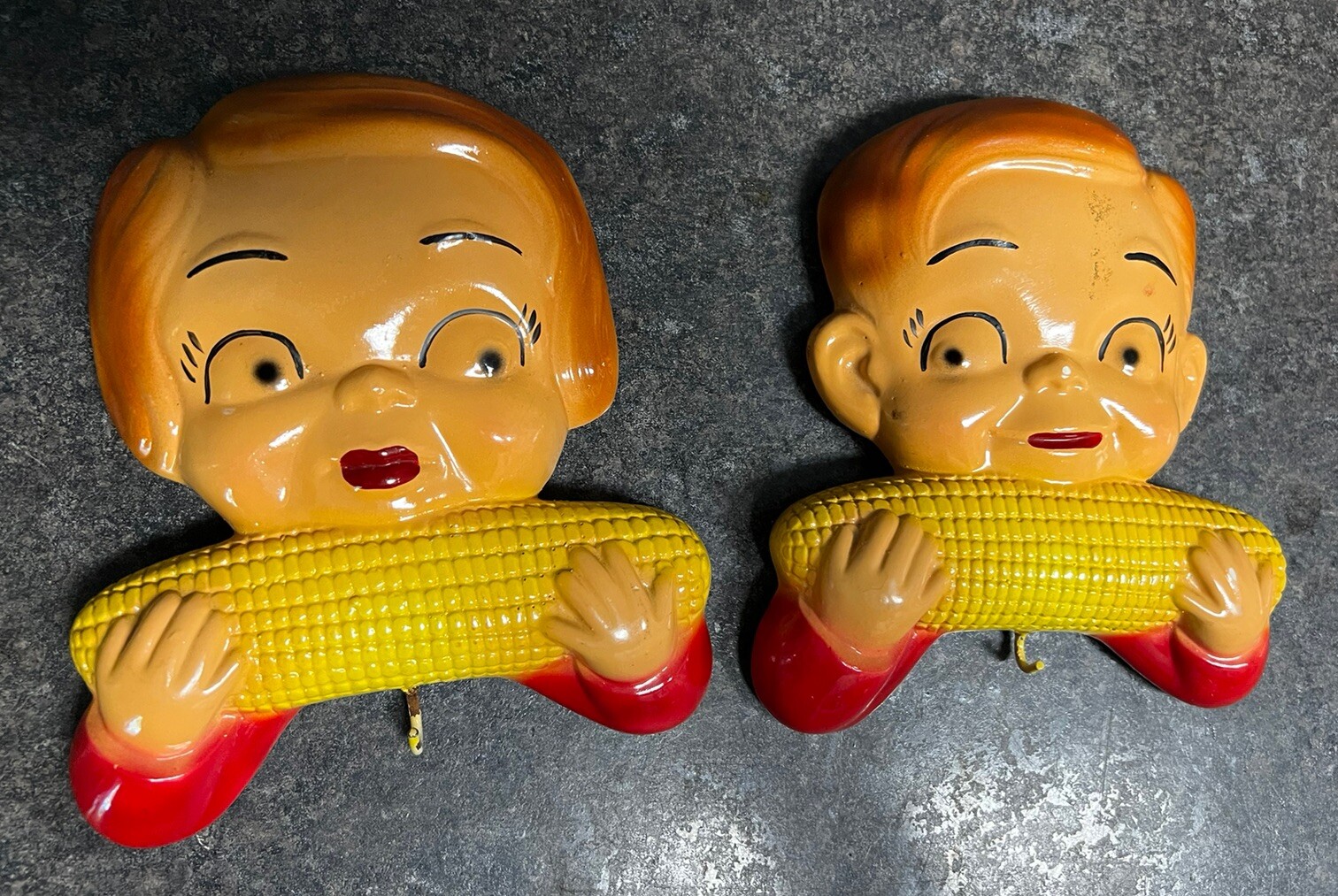 Vintage 1955 Miller Studios Campbell Soup Kids Pot Holders (K2)