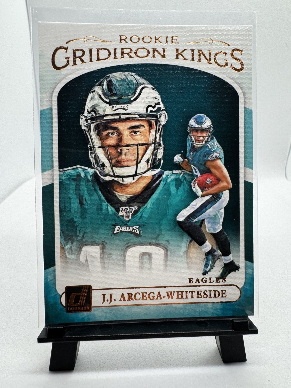 J.J. Arcega-Whiteside RC 2019 Donruss Rookie Gridiron Kings RGK-20 Eagles J.J. Arcega-Whiteside RC 2019 Donruss Rookie Gridiron Kings RGK-20 Eagles