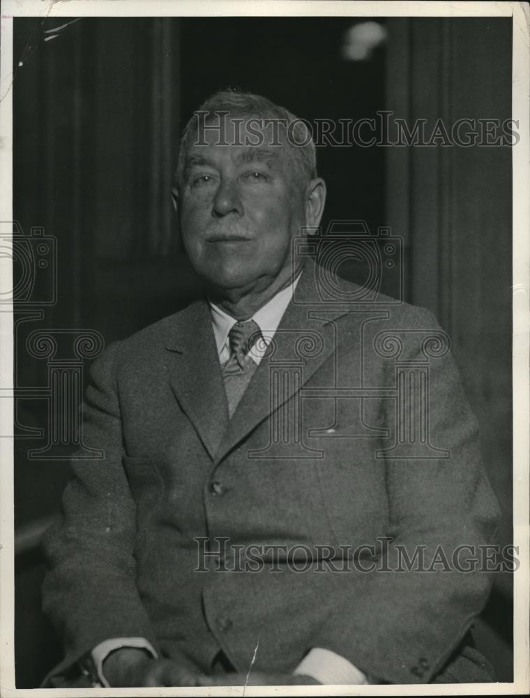1934 Press Photo H.G. Dalton Veteran Lakes Man Ventures To Sea