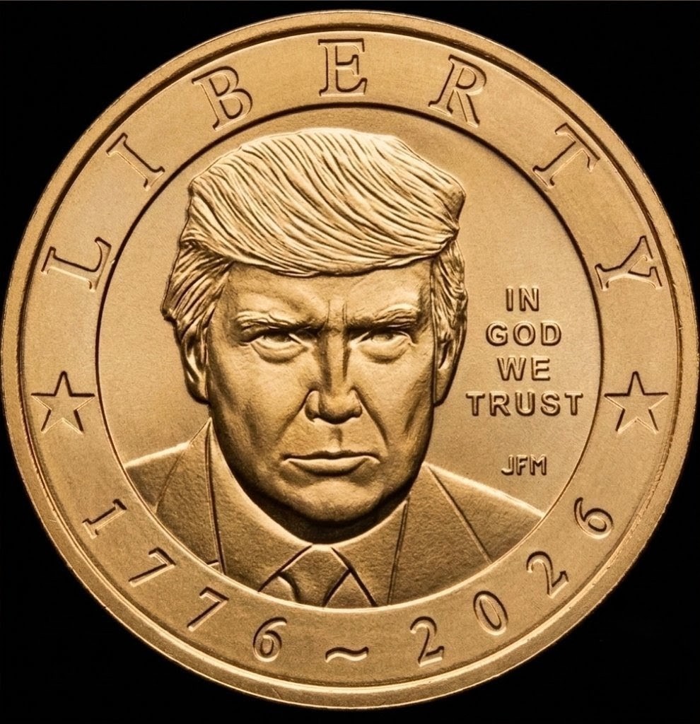 Set 2 x 1776 - 2026 P President Trump Semiquincentennial $1 Coin Presale