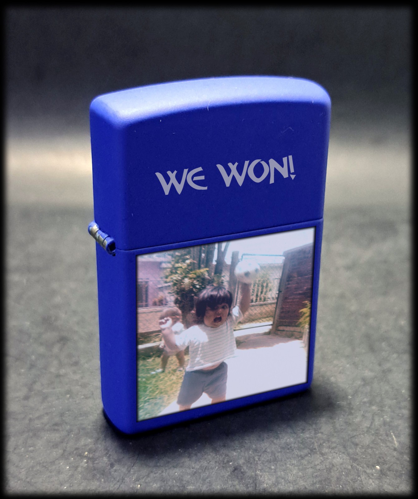 Zippo Royal Blue Zippo Lighter | Full Color UV Printed | Personalized Photo Gift