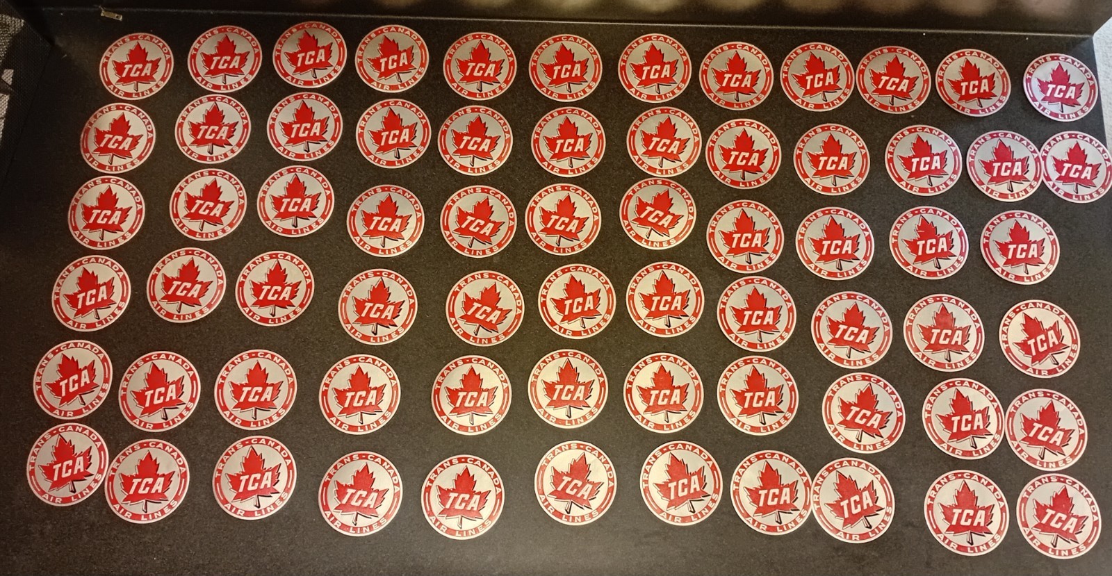 Lot of 68 Mint Vintage TCA Trans‑Canada Air Lines Gummed Luggage Labels Lot of 68 Mint Vintage TCA Trans‑Canada Air Lines Gummed Luggage Labels