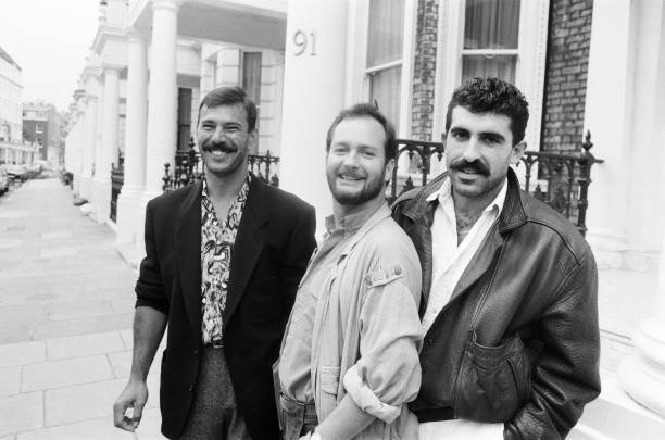 Comedian Kenny Everett pictured outside his home South Kensin- 1985 Old Photo
