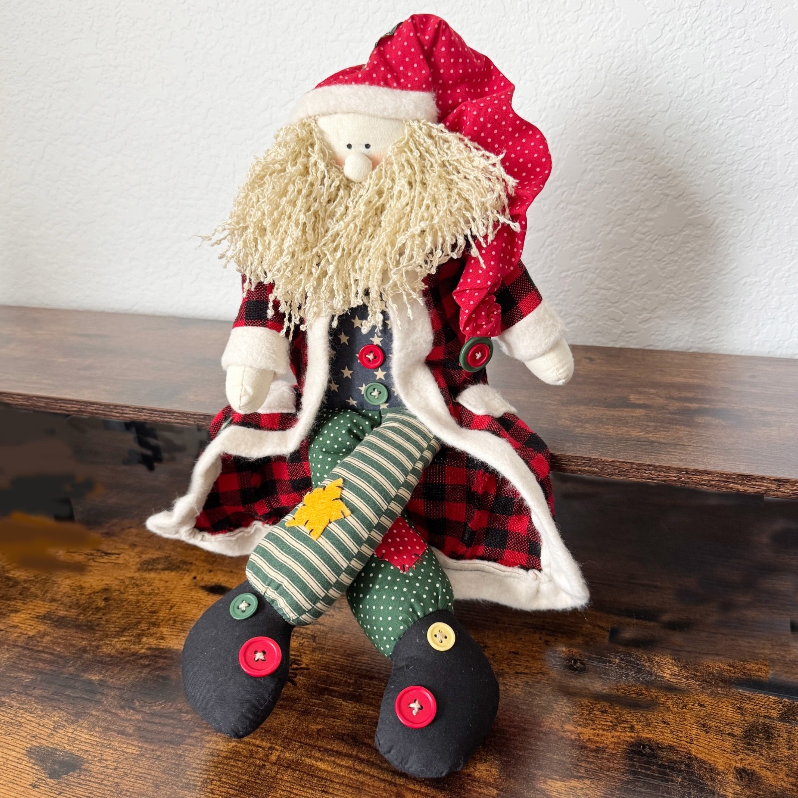 Vintage House of Lloyd Santa Clause Christmas Holiday St. Nicholas  Doll 15.5 in