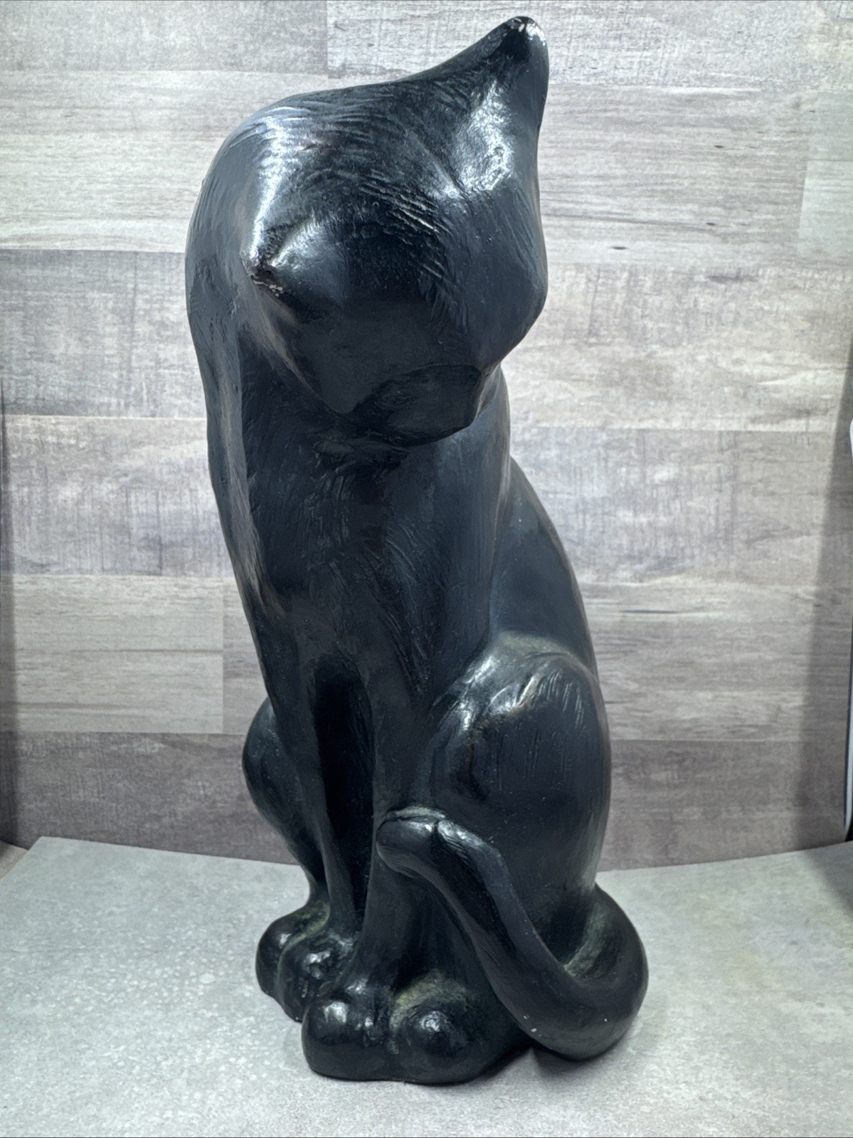 Vintage Austin Productions Cat Sculpture Feline Study Made in 1978 Heavy 6.9 lbs
