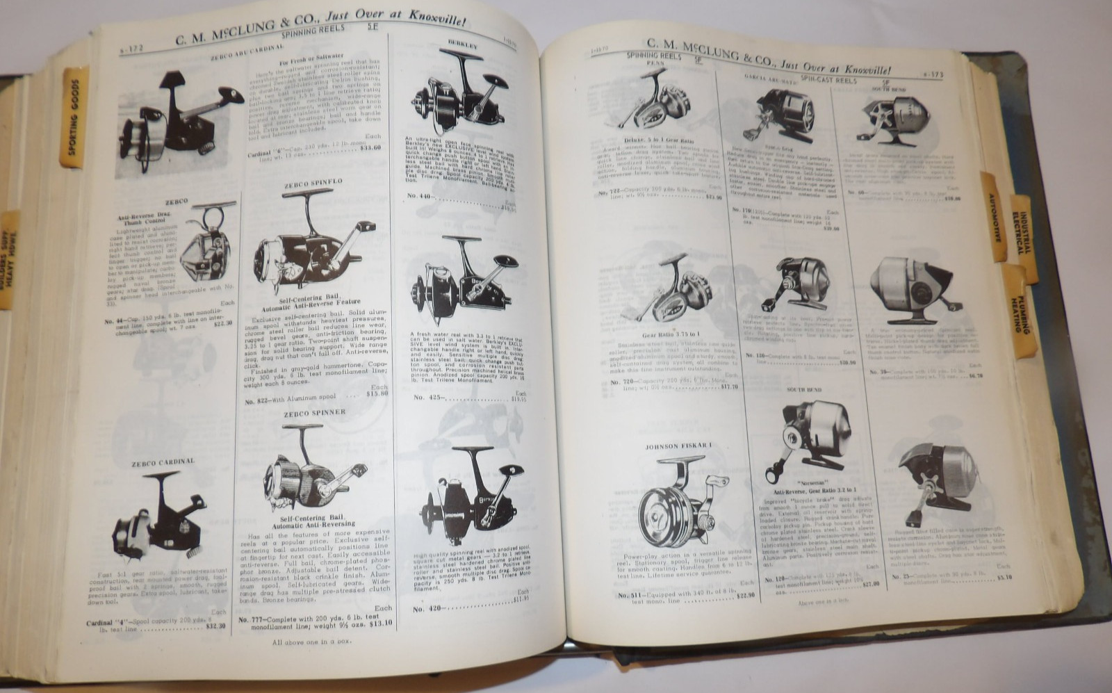 VTG 1960s HUGE WHOLESALE CATALOG KNOXVILLE, TN HARDWARE/FISHING/GUNS/TOOLS/+++