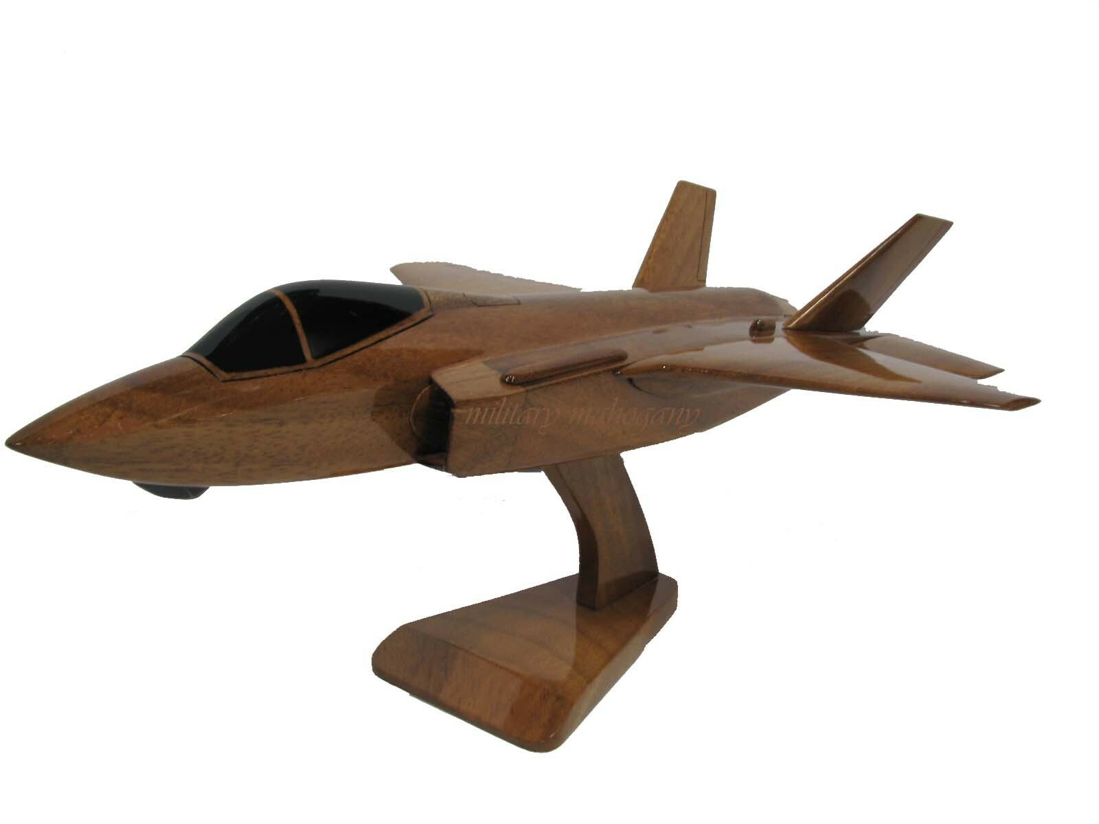 F-35 F-35A JSF USAF Air Force Joint Strike Fighter Mahogany Wood Wooden Model F-35 F-35A JSF USAF Air Force Joint Strike Fighter Mahogany Wood Wooden Model