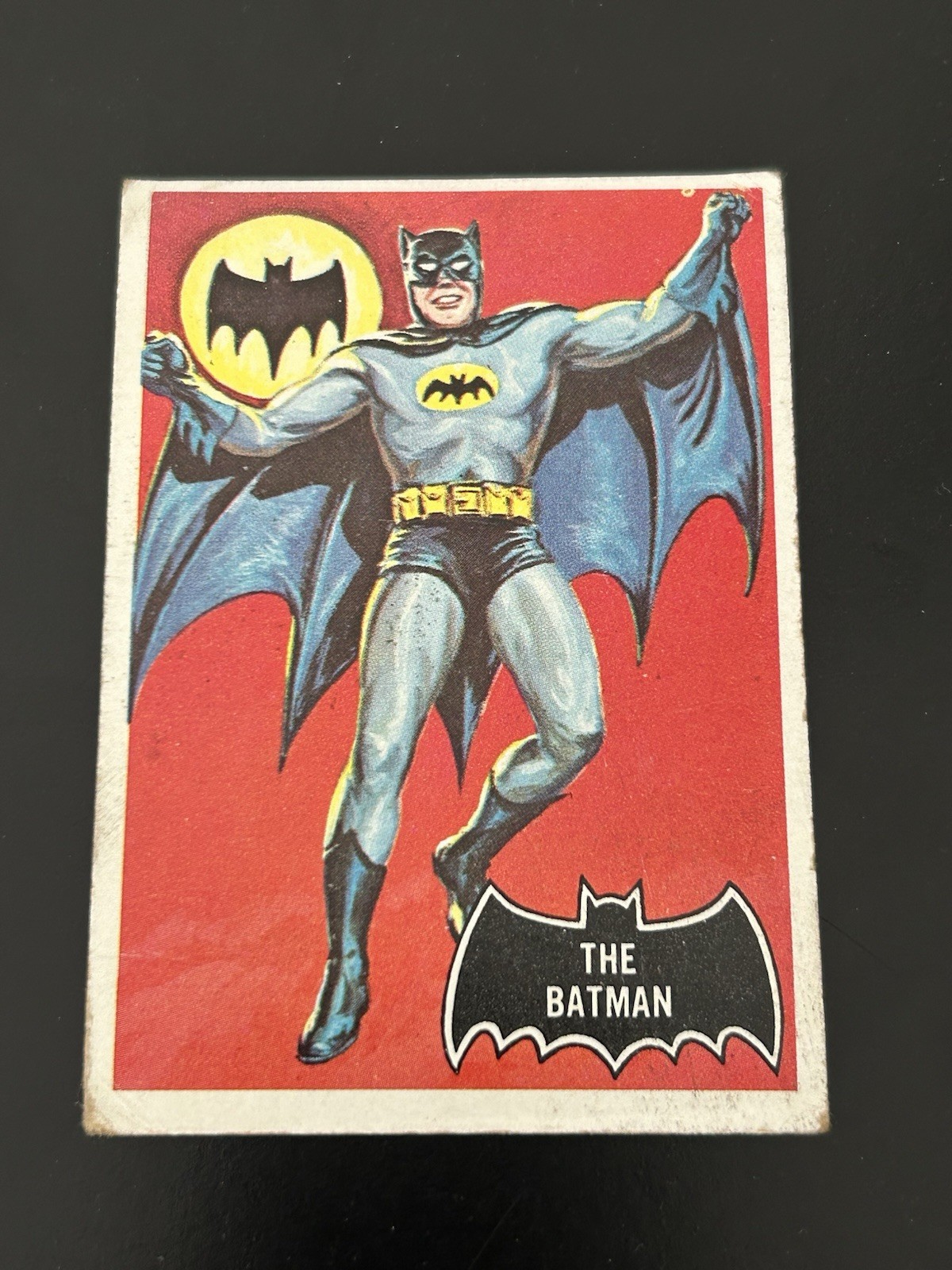 1966 Topps Batman - Black Bat #1 💥🦇 - Please See Photos Crease Bottom Left