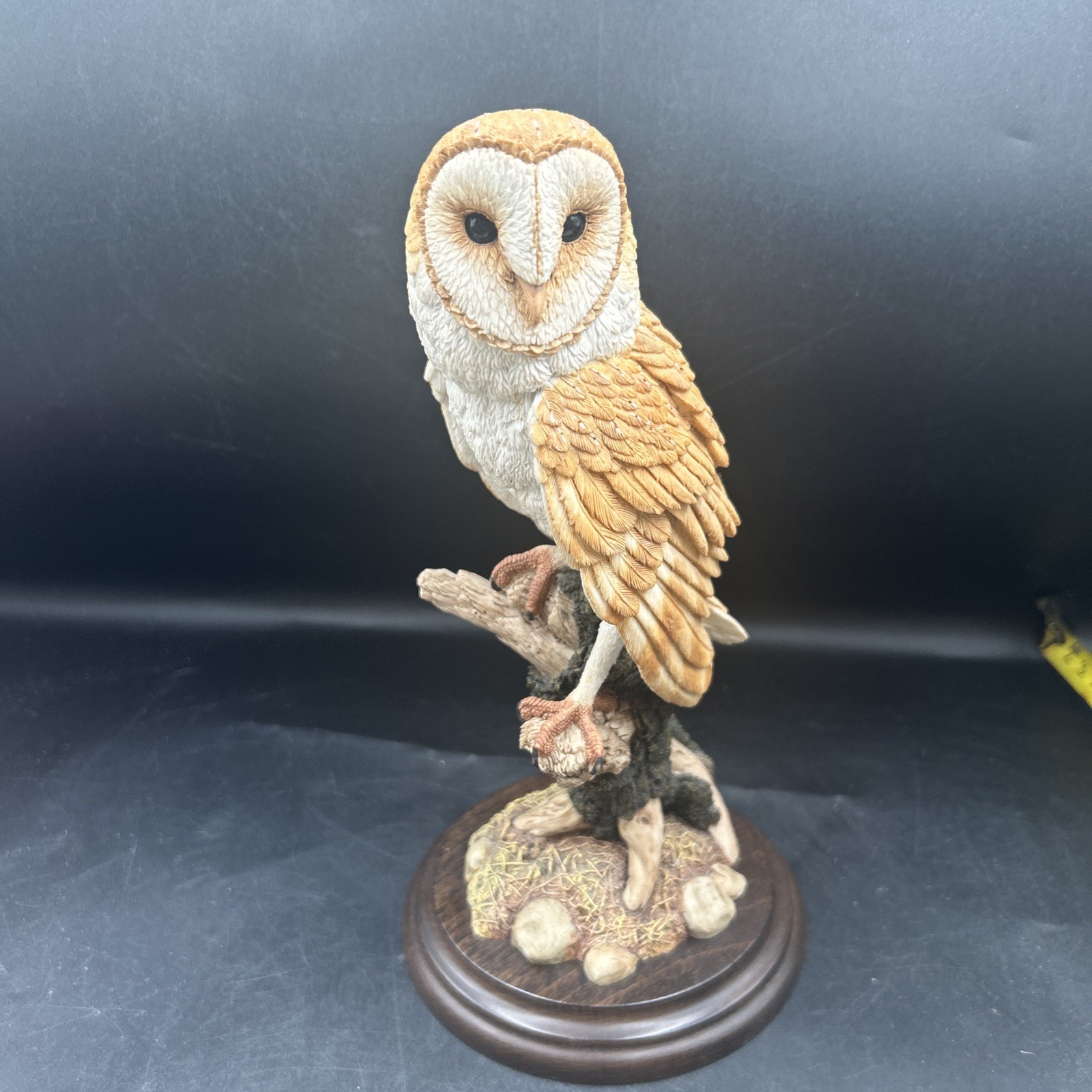Country Artists Stunning Hand Crafted Barn Owl Figurine  No Box