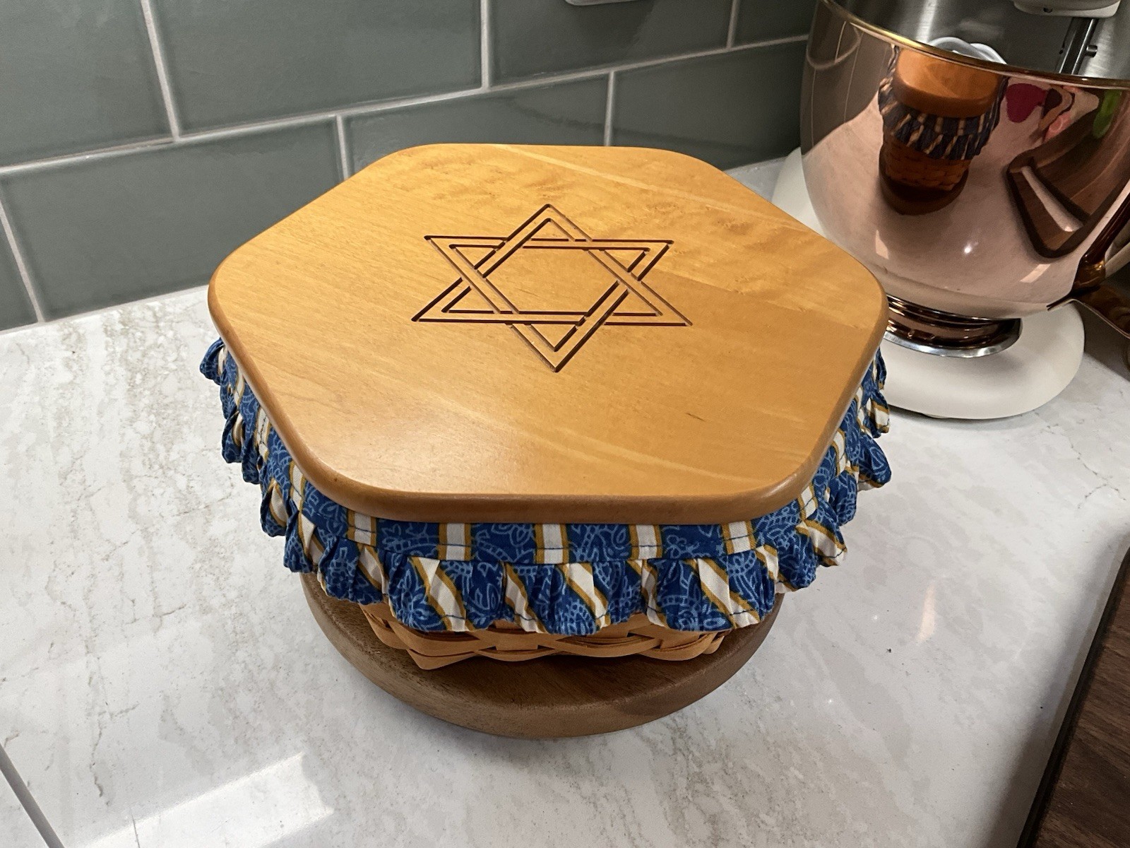 longaberger Star Of David Includes Protector And Liner