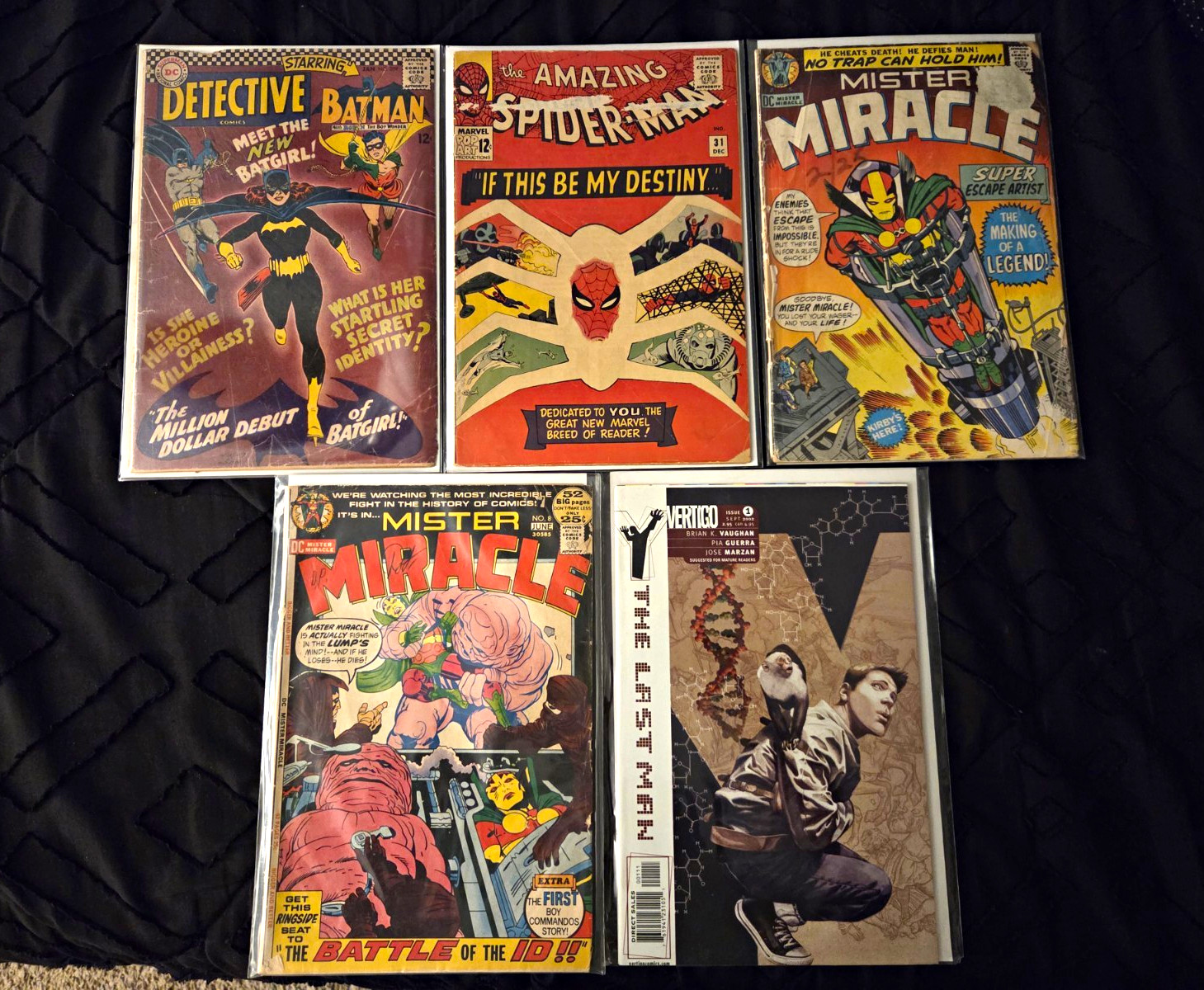 Comic Book lot of 5 Mixed lot. DC Comics.Marvel.Vintage. Silver-Age. Major Keys