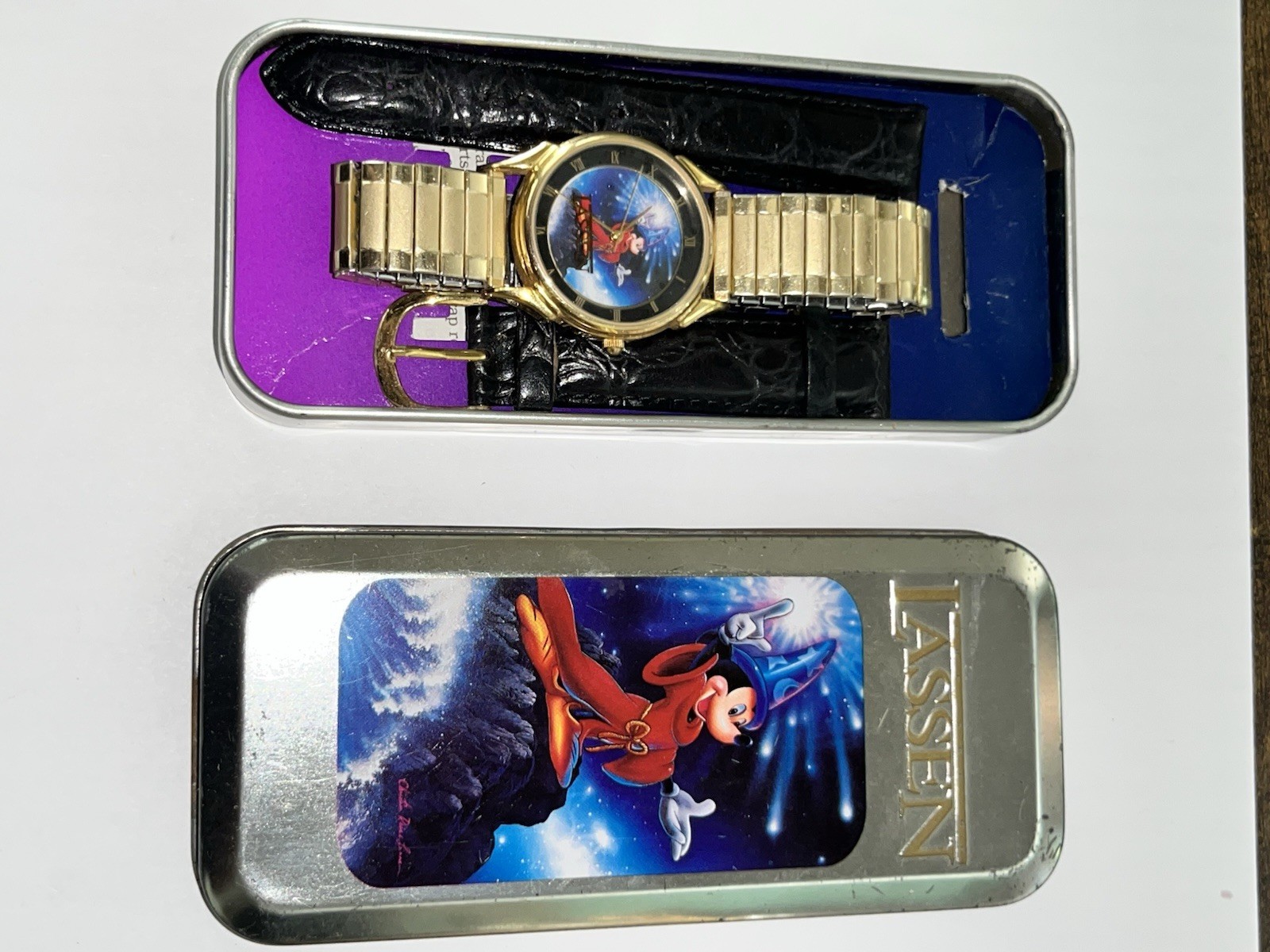 VINTAGE Lassen Disney Mickey Mouse Fantasia Sorcerer Watch