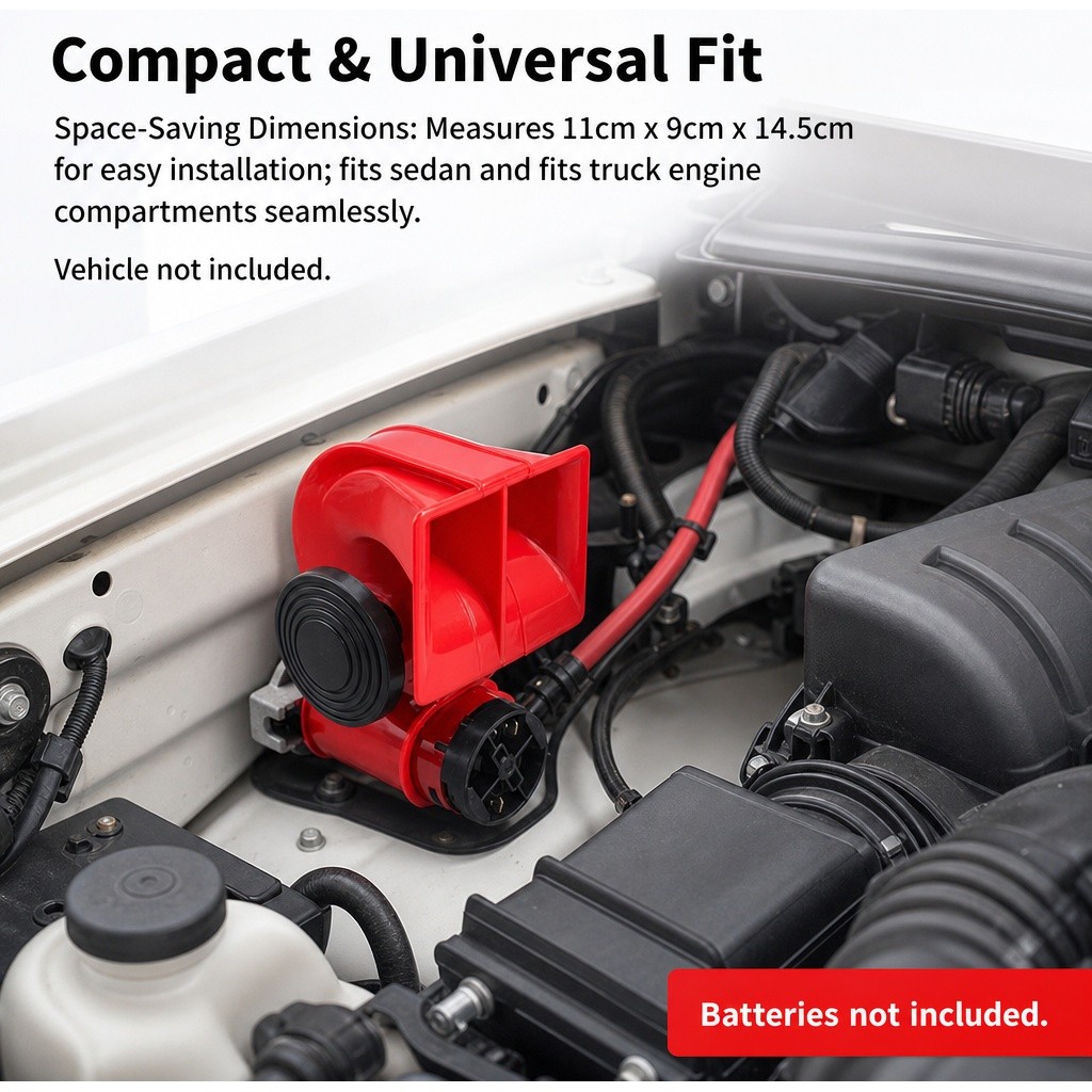 Universal 12V 150dB Snail Air Horn Loud Dual Sound Fits Auto Car Truck SUV Boat Universal 12V 150dB Snail Air Horn Loud Dual Sound Fits Auto Car Truck SUV Boat