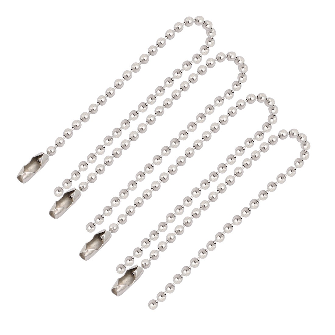 4 x Stainless Steel Bead Ball Chain Keychain 2.4mm by 6 Inch 4 x Stainless Steel Bead Ball Chain Keychain 2.4mm by 6 Inch