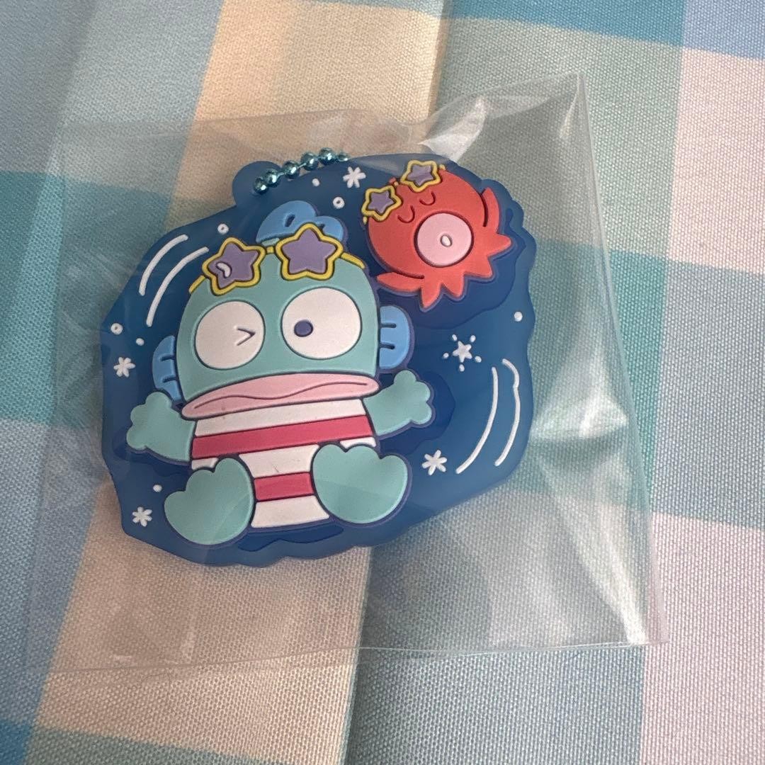 Sanrio Hangyodon Rubber Mascot Gummy Charm Keychain