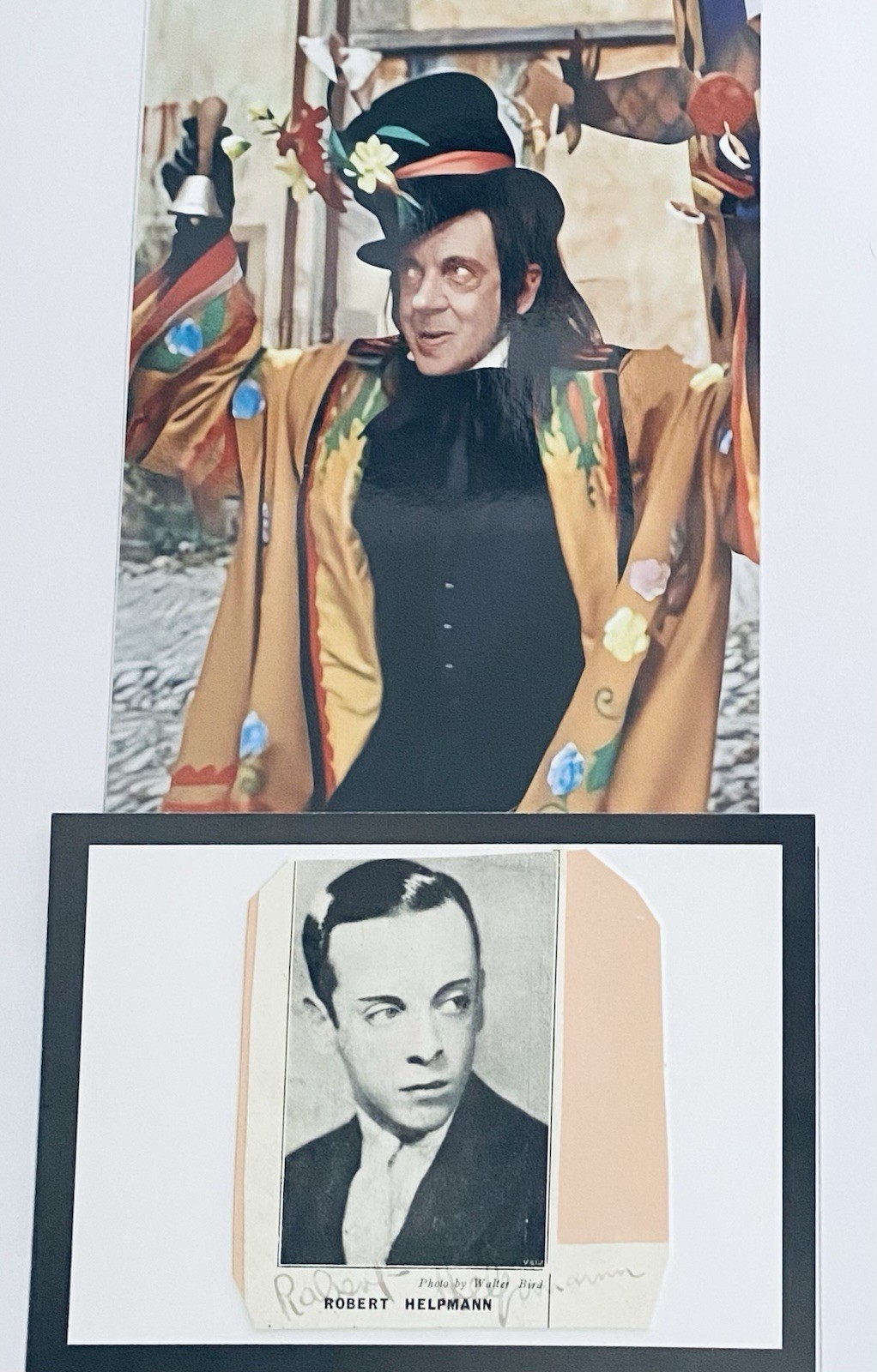 Robert Helpmann Australian Dancer 1909 - 1986 Original 10 x 8 Signature Piece