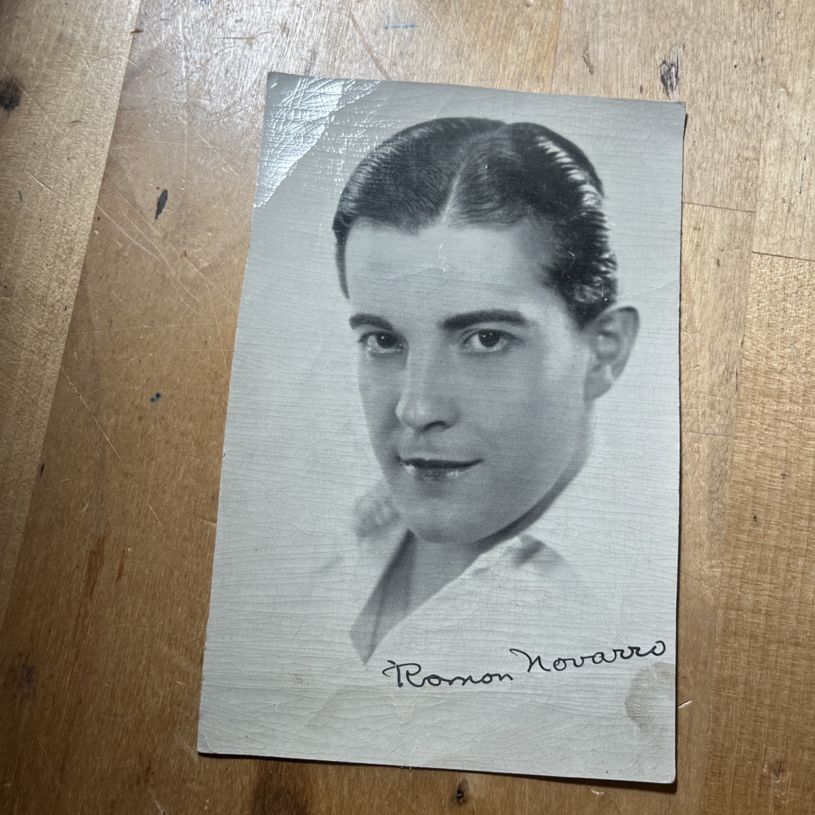 Vintage Actor Ramon Novarro Autograph Press Photo - W1