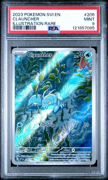 Pokemon Scarlet & Violet #205 Clauncher PSA 9