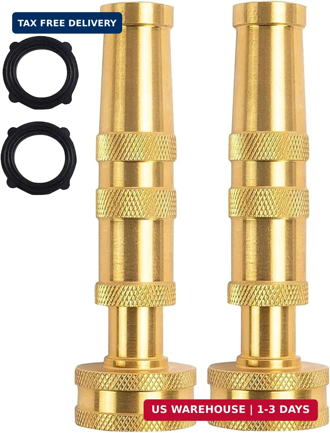 Garden Hose Nozzle, CM CUMIZON Solid Brass Heavy Duty Adjustable Twist Hose Nozz Garden Hose Nozzle, CM CUMIZON Solid Brass Heavy Duty Adjustable Twist Hose Nozz