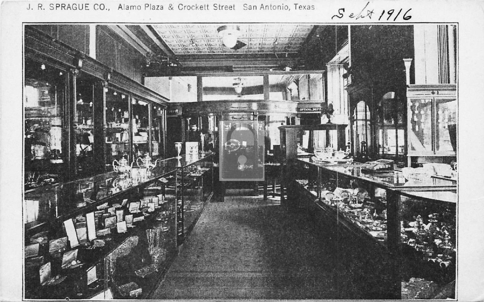 1916 J R Sprague Company Store Interior San Antonio Texas TX - 11x17 Reprint