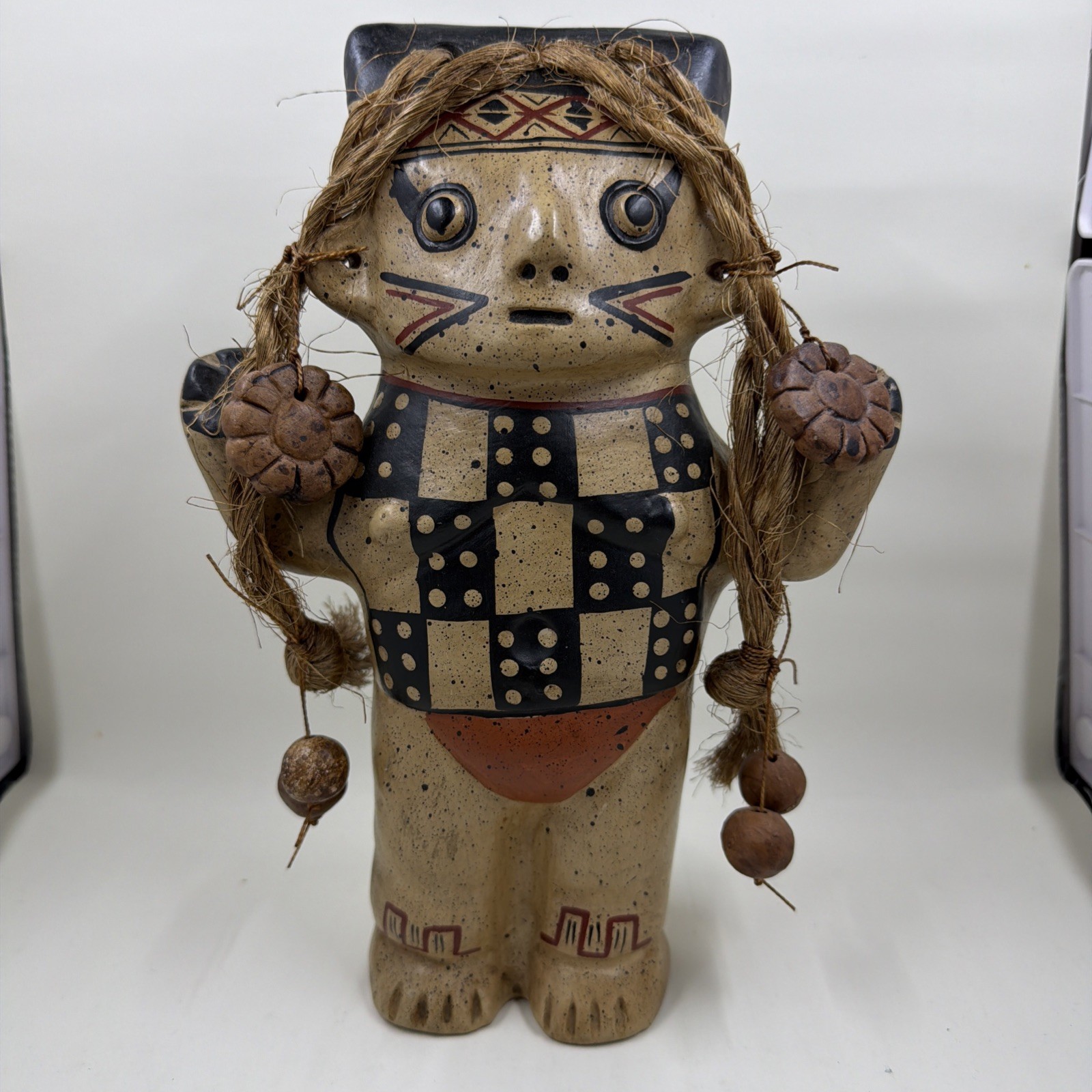 Chancay Cuchimilco Peru Clay Ceramic Figurine Pottery Pre-Columbian Reproduction