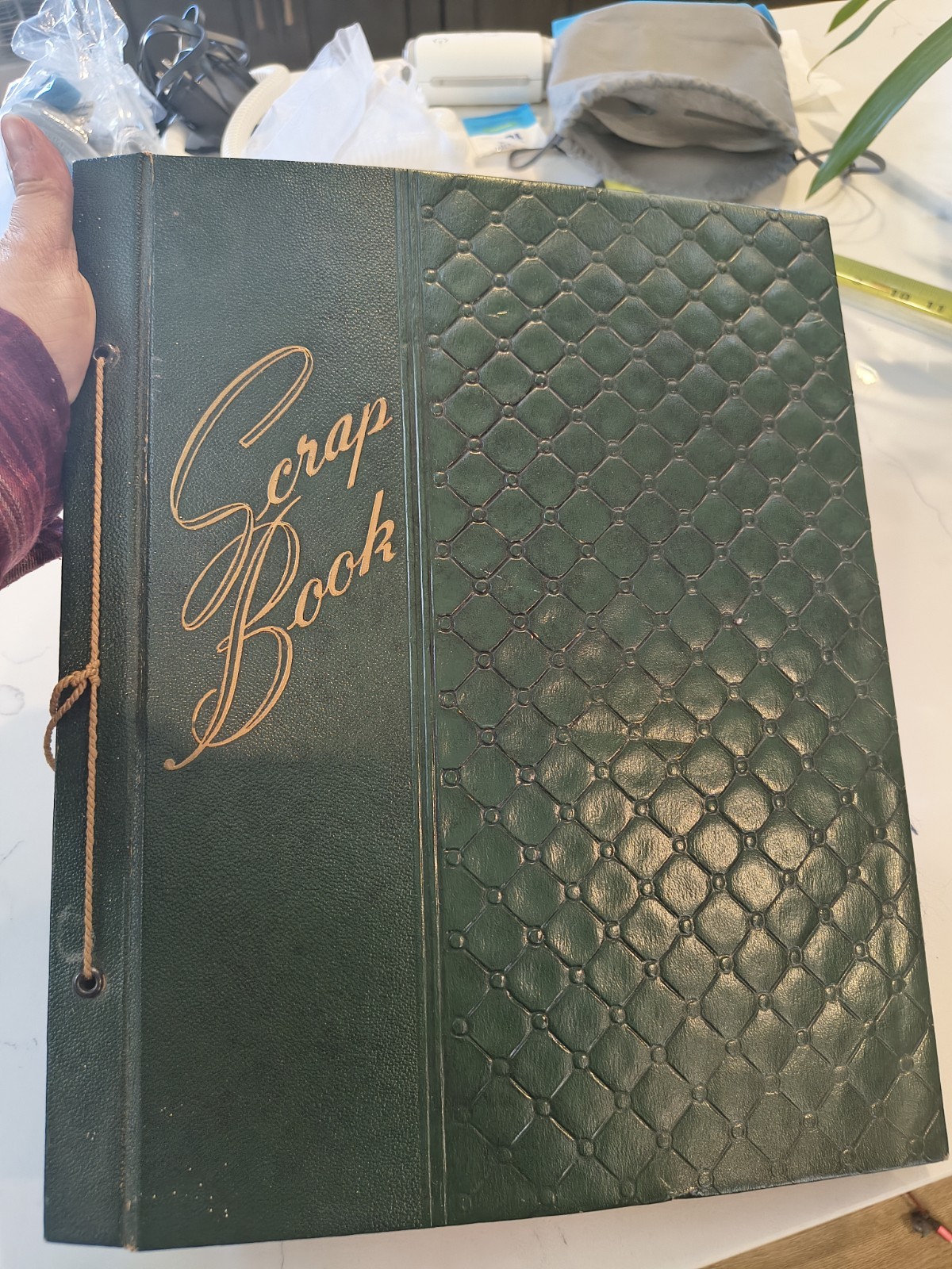 Vintage Scrapbook Full 1950\'s CA Love Story FULL letters, cards, announcements 
