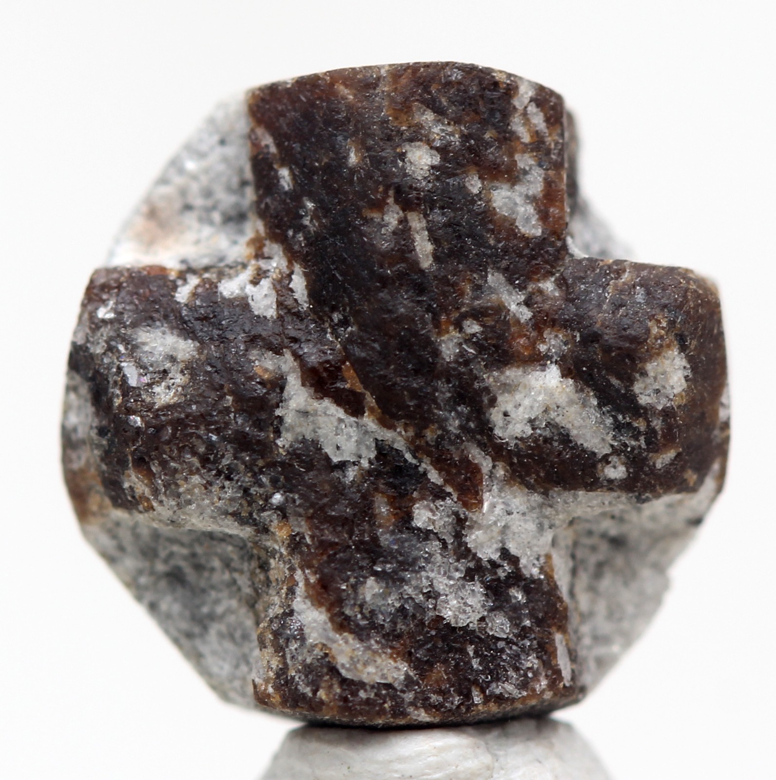 STAUROLITE Fairy Cross Crystal Mineral Display Specimen Natural Twin Cluster 