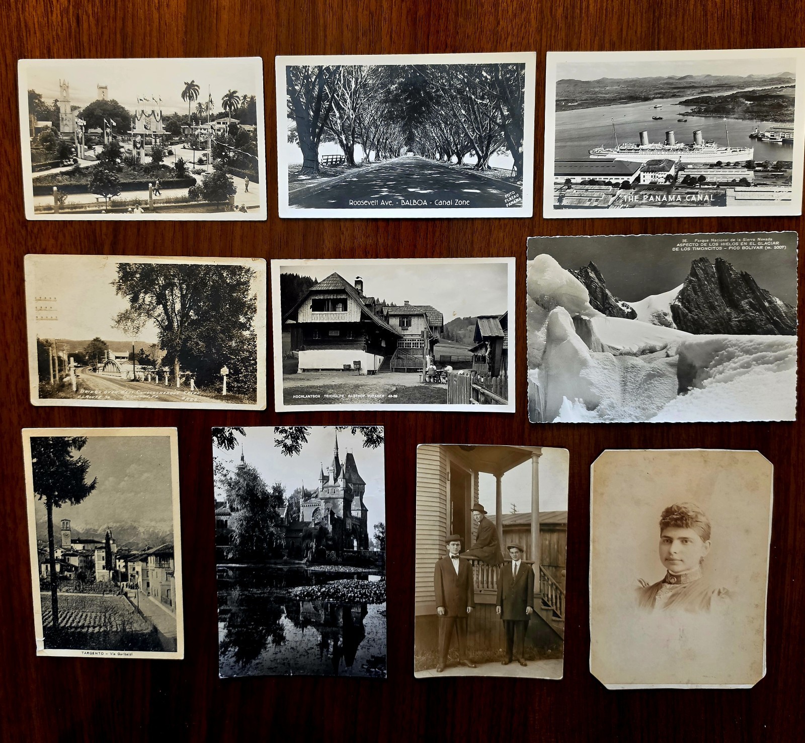 Rare Panama Canal Zone & European Views 10 Postcards – Balboa Avenue, Canal...
