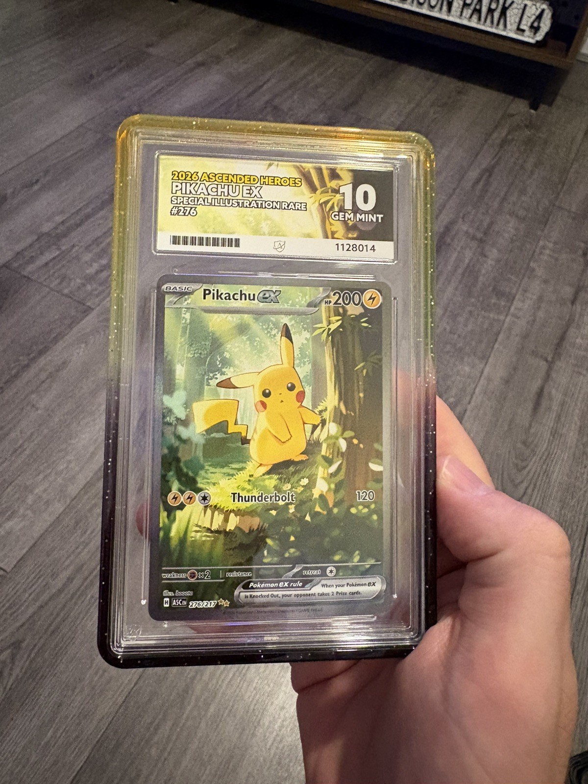 2026 Ascended Heroes Pikachu Ex SIR 276 Ace 10 perfect sub grades 