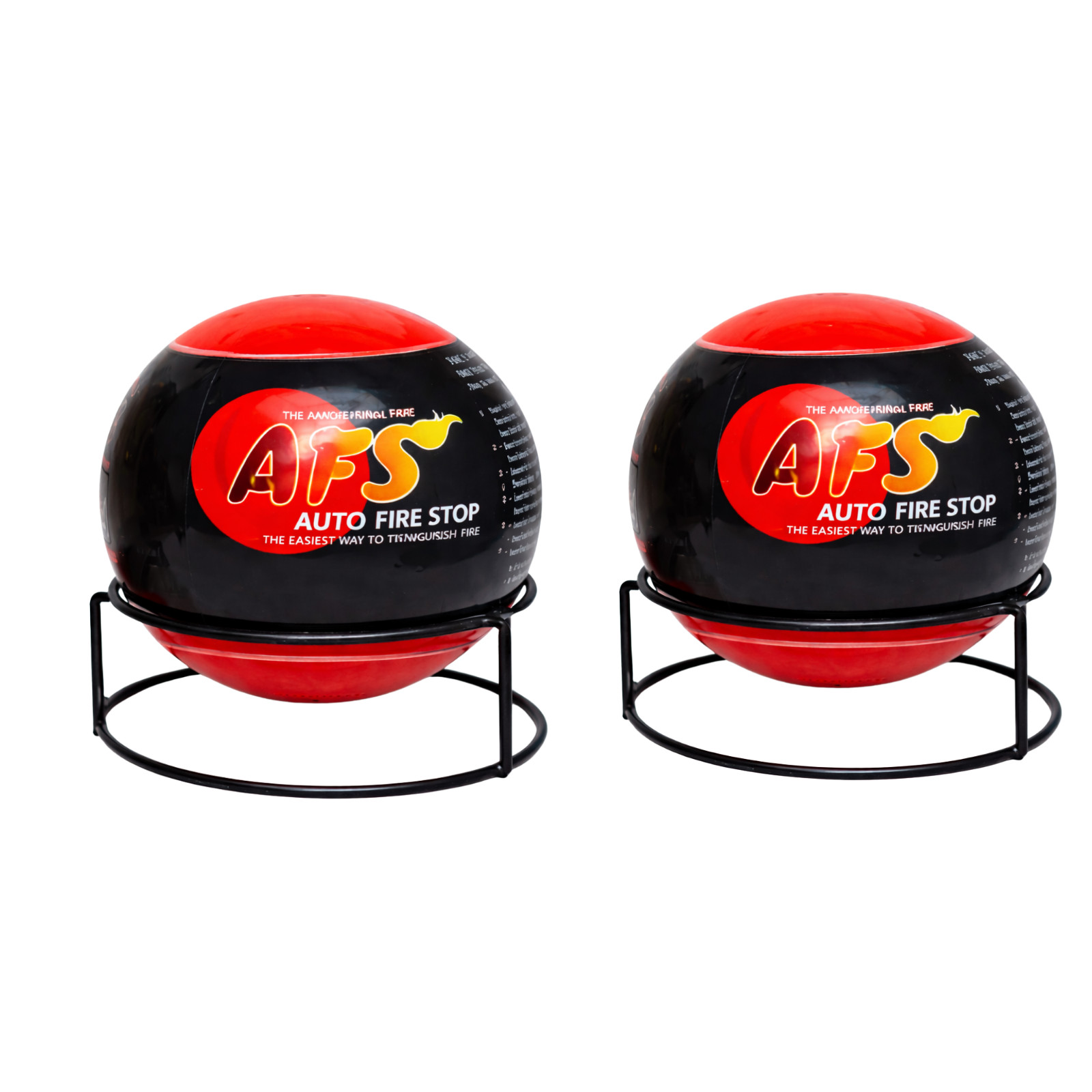 Large AFS Fire Ball Automatic Dry Powder Fire Extinguisher For Cars House Pack 2