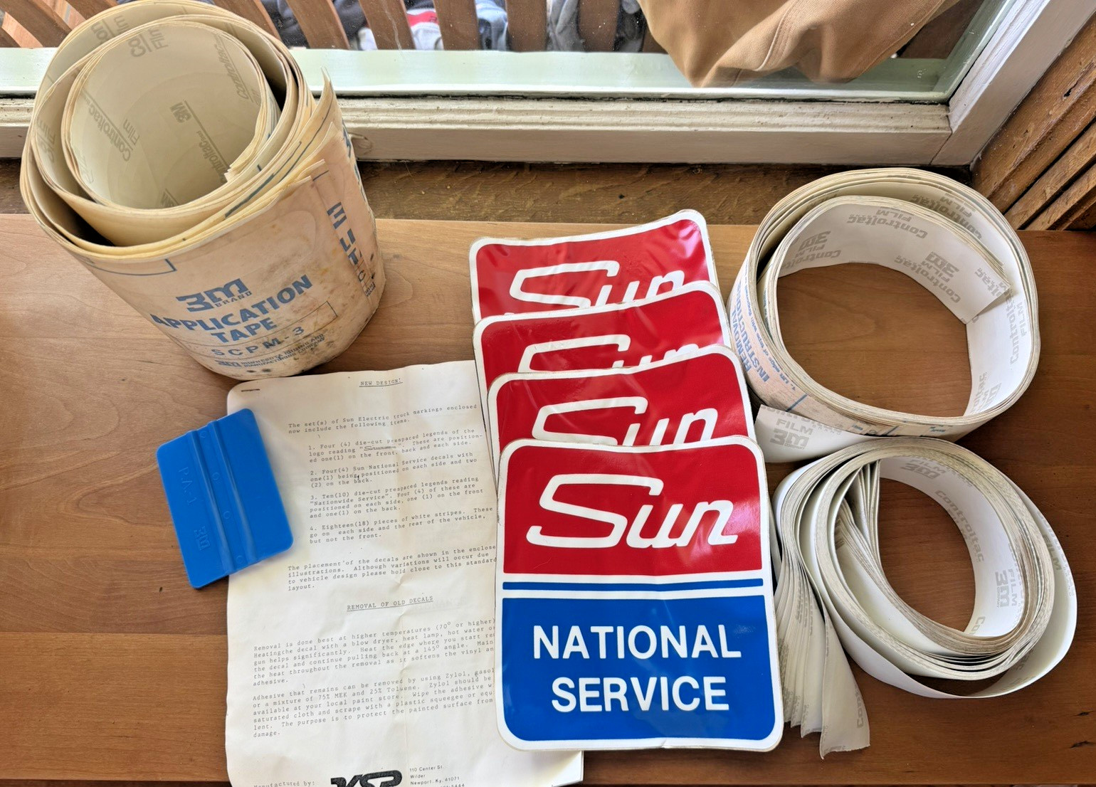 Sun Electric G10 Econoline SERVICE VAN TRUCK DECAL SET NOS COMPLETE ORIGINAL