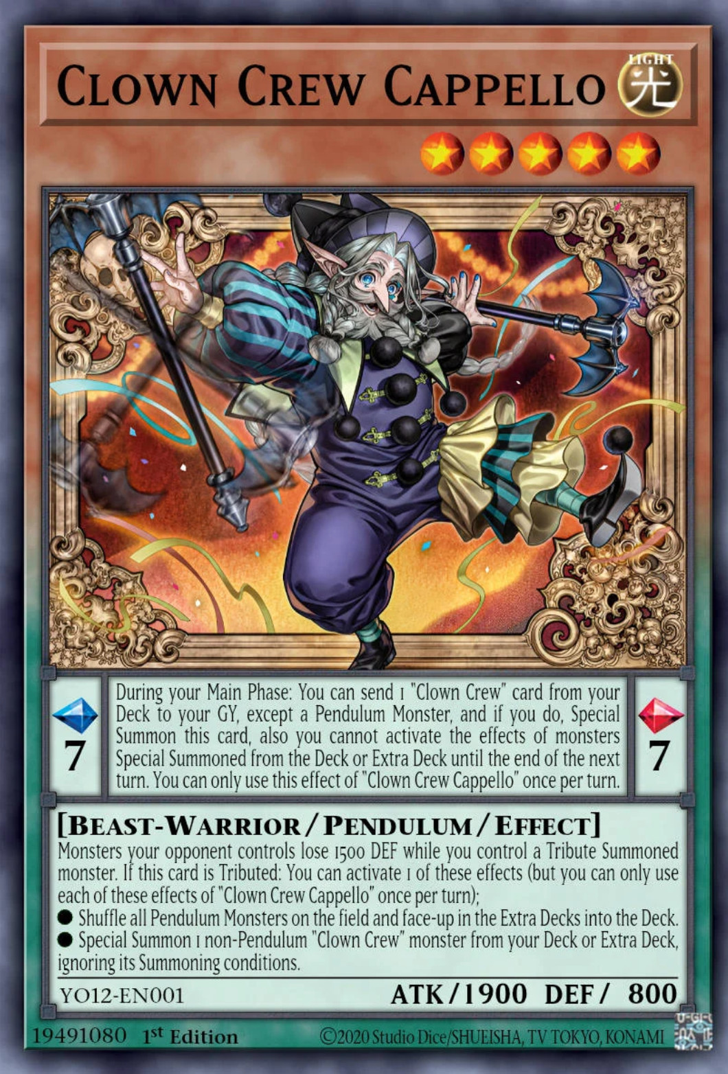 Yugioh BETB-EN099 Clown Crew Cappello Super Presale