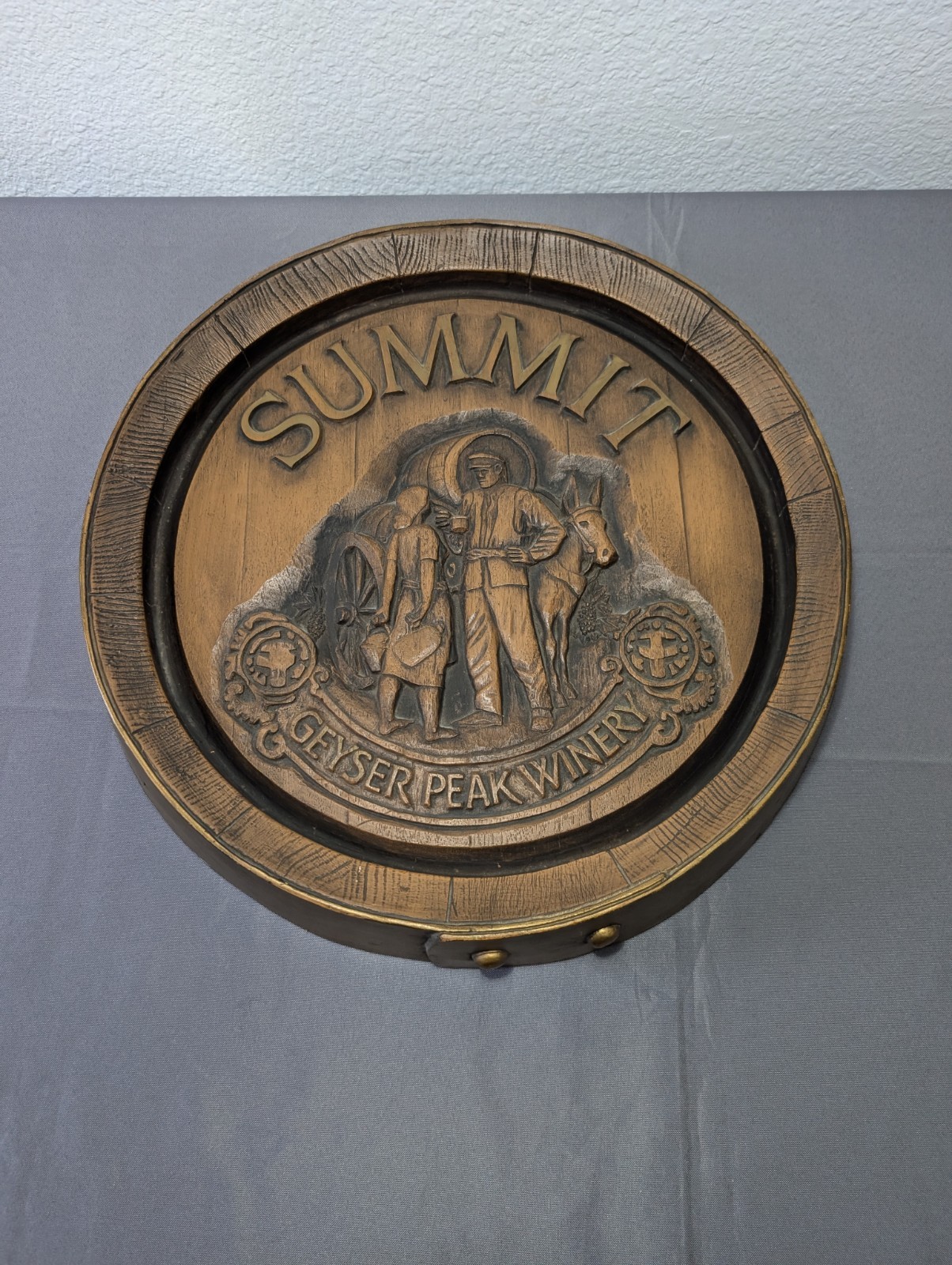 Vintage Summit Geyser Peak Winery Foam Bar Sign Plaque Wall Decor Bar Collection