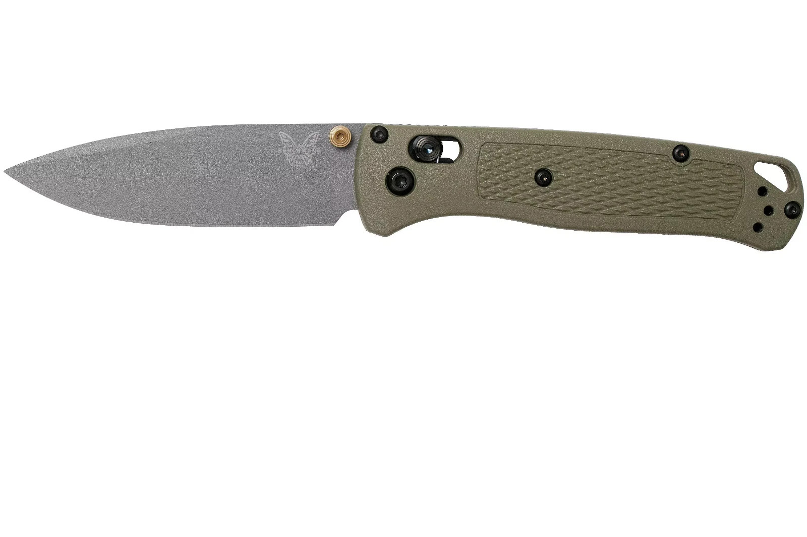 Benchmade Bugout Knife S30V Drop Point Black Ranger Green Grivory 535GRY-1 NEW