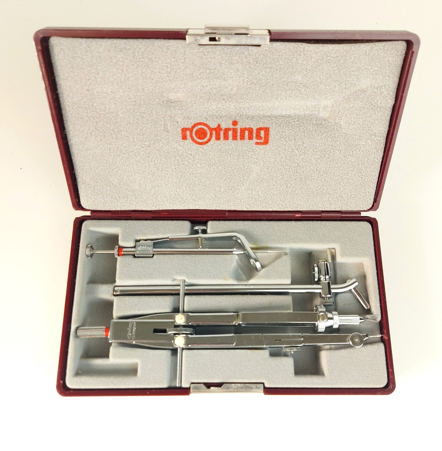 Rotring Master Bow Compass Set w/ Adjustment For Technical Drafting - Germany