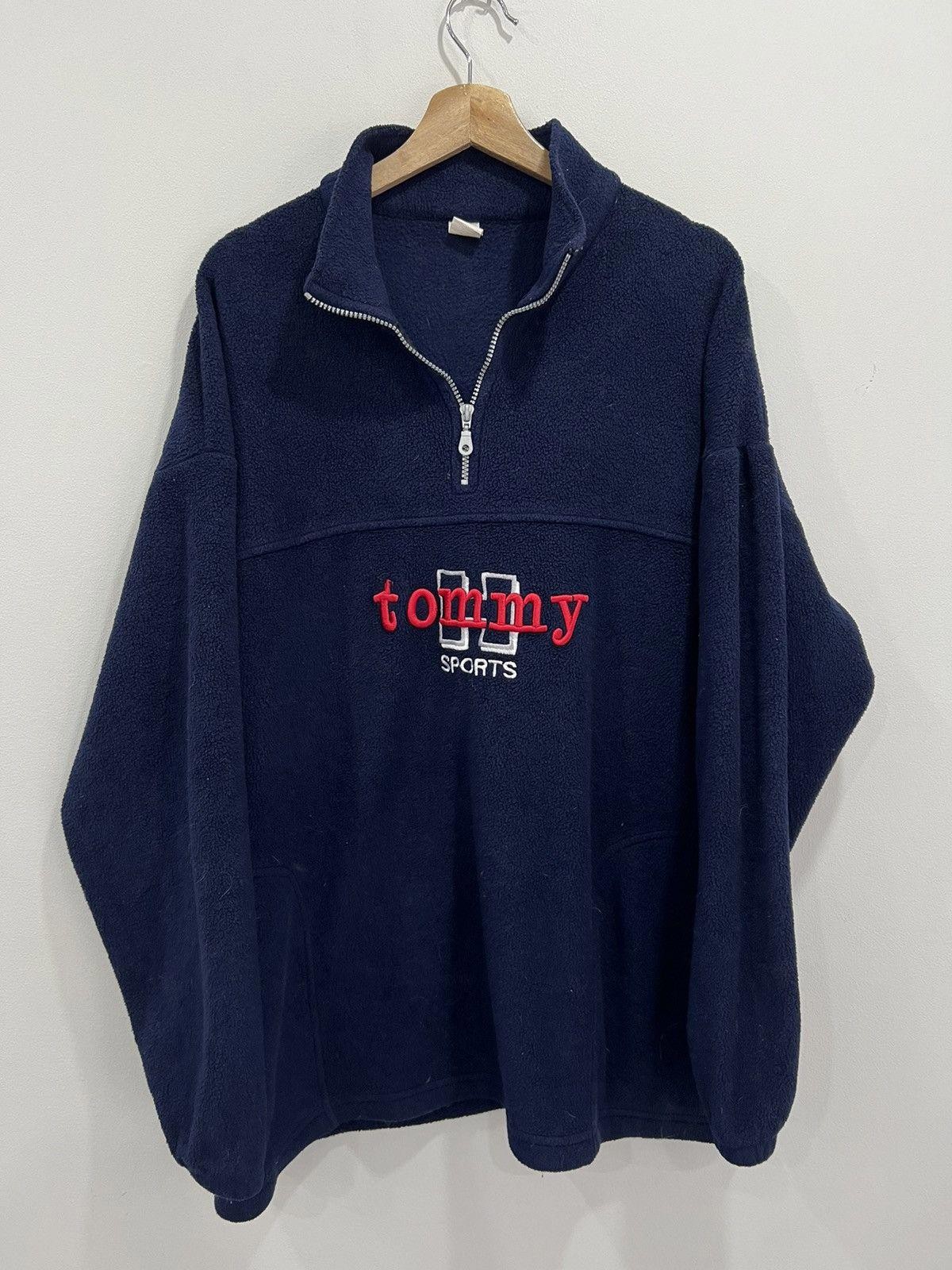 Vintage Tommy Sports Fleece Sweater Quarter Zip Vintage Tommy Sports Fleece Sweater Quarter Zip