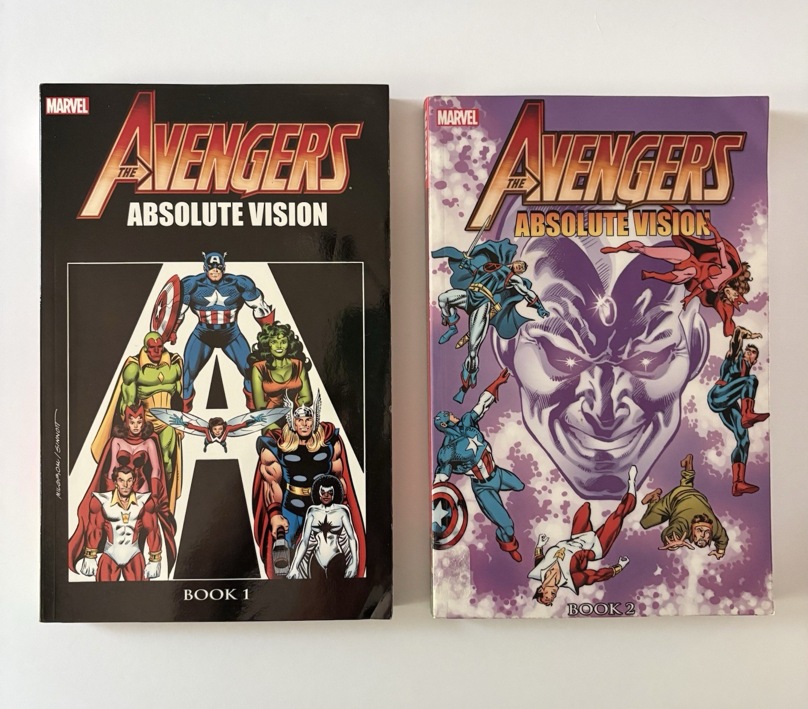 Marvel Avengers Absolute Vision TPB Lot Books 1 & 2 Roger Stern