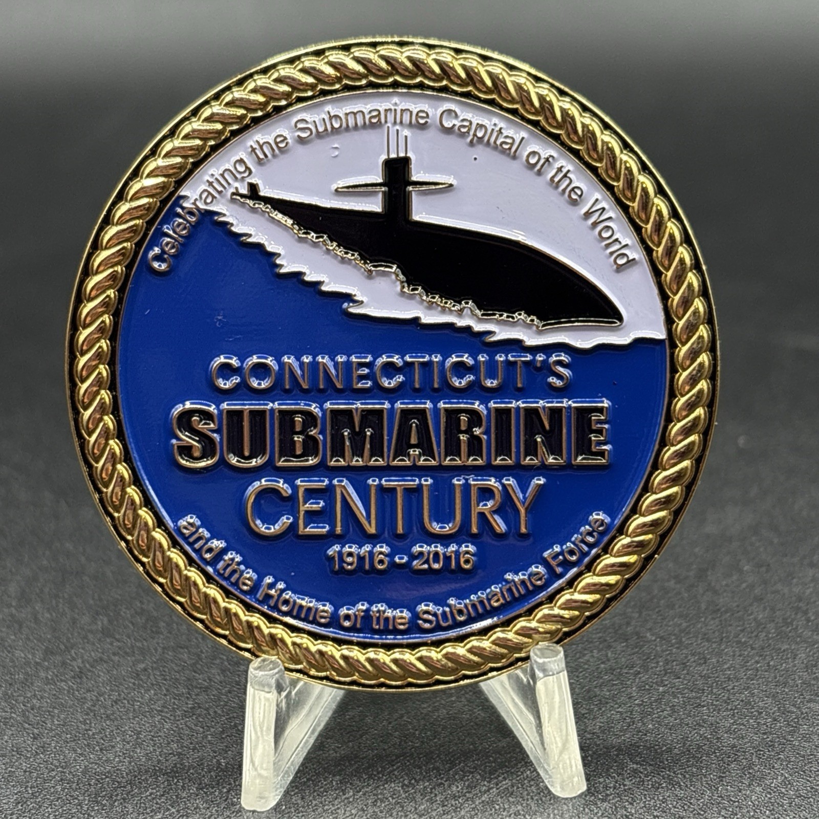 Connecticut's Submarine Century 1916-2016 #891 Challenge Coin
