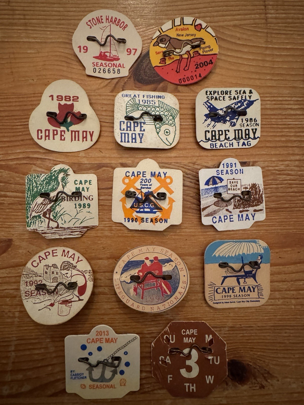 Vintage Lot Of 13 Cape May NJ Avalon Stone Harbor Beach Tags 82 85 86 89 90 91 Vintage Lot Of 13 Cape May NJ Avalon Stone Harbor Beach Tags 82 85 86 89 90 91
