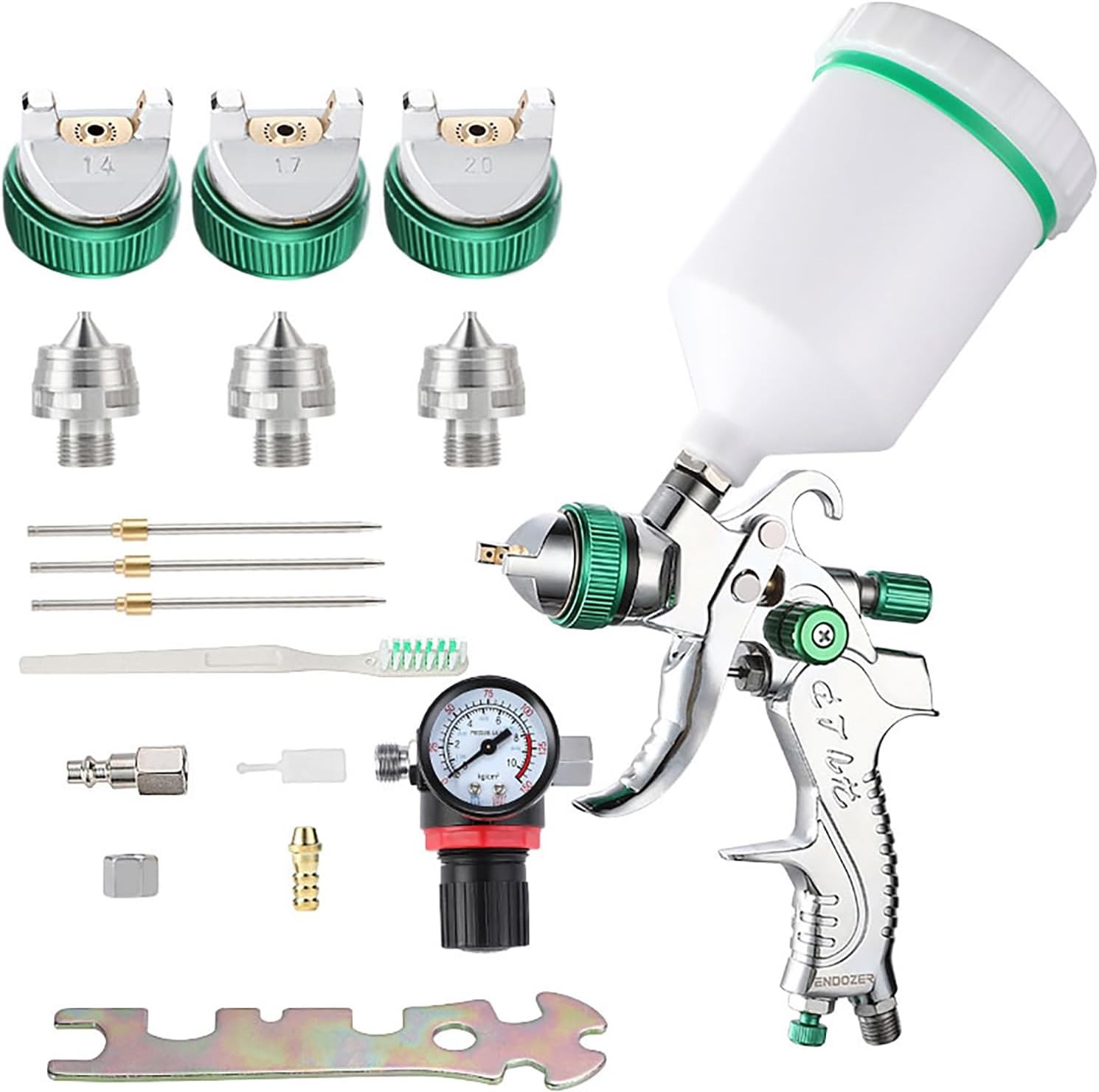 Professional HVLP Spray Gun Set Gravity Feed Air Spray Gun