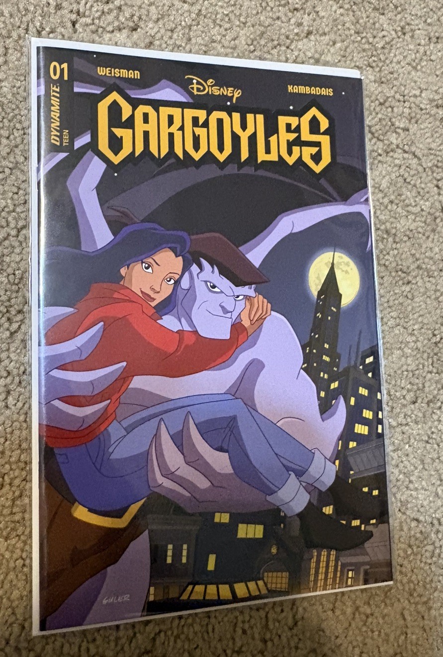 GARGOYLES 1 GREG GULER VARIANT COA /500 DYNAMITE DISNEY COMIC BOOK 2022 UNOPENED